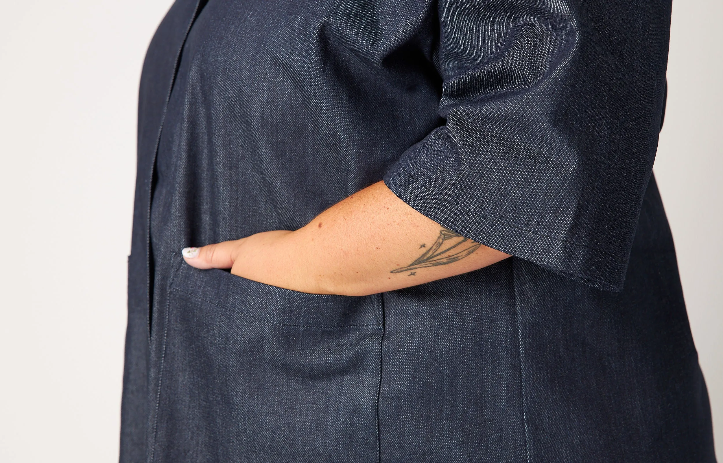 Dark Oversized Denim Dress (Pre Order) sold by Oge Ajibe product image thumbnail 2