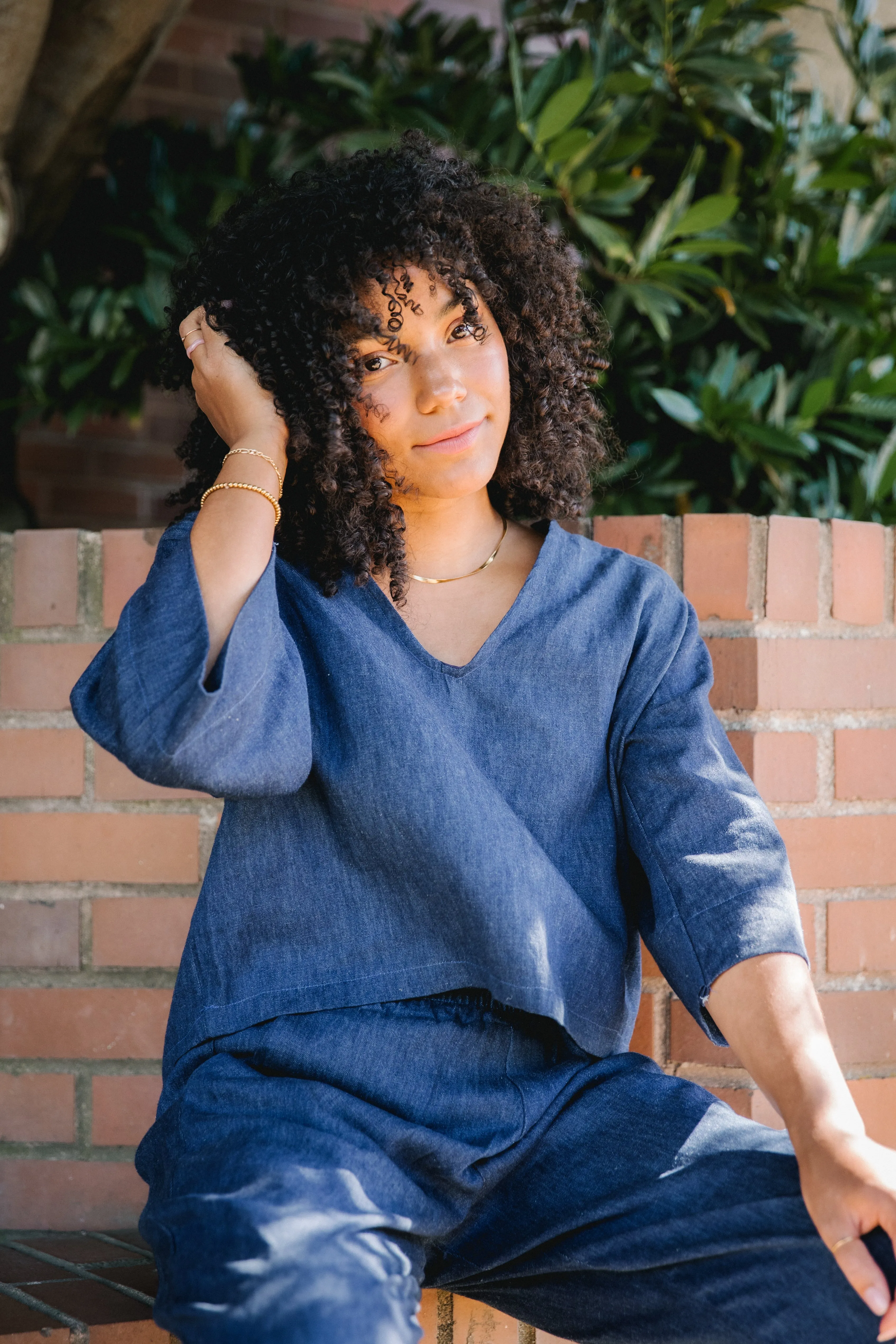 Blue Denim Care Top per order sold by Oge Ajibe product image thumbnail 2