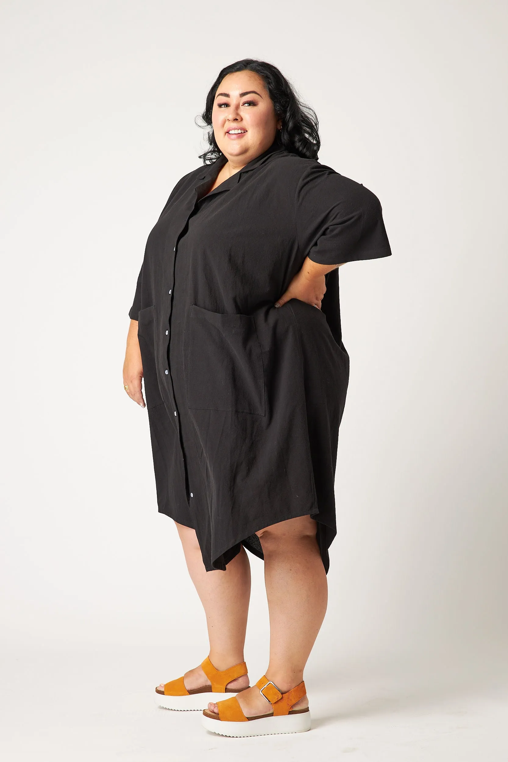 Black Liberty Oversized Dress (Per Order) sold by Oge Ajibe product image thumbnail 5