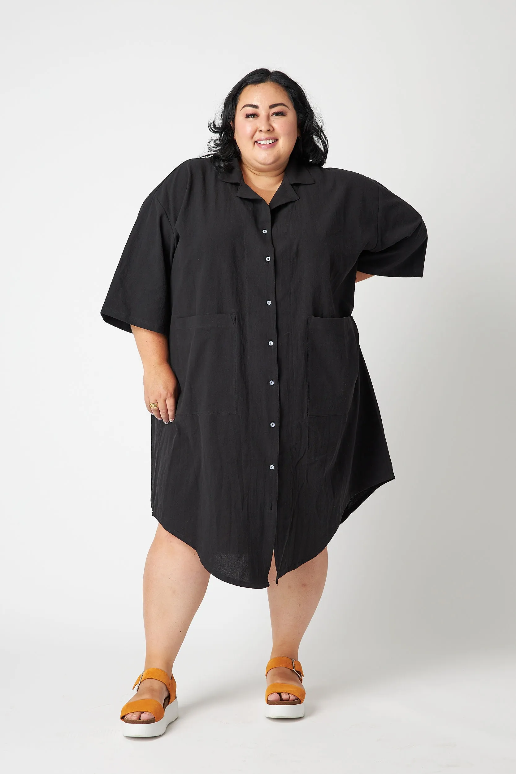 Black Liberty Oversized Dress (Per Order) sold by Oge Ajibe