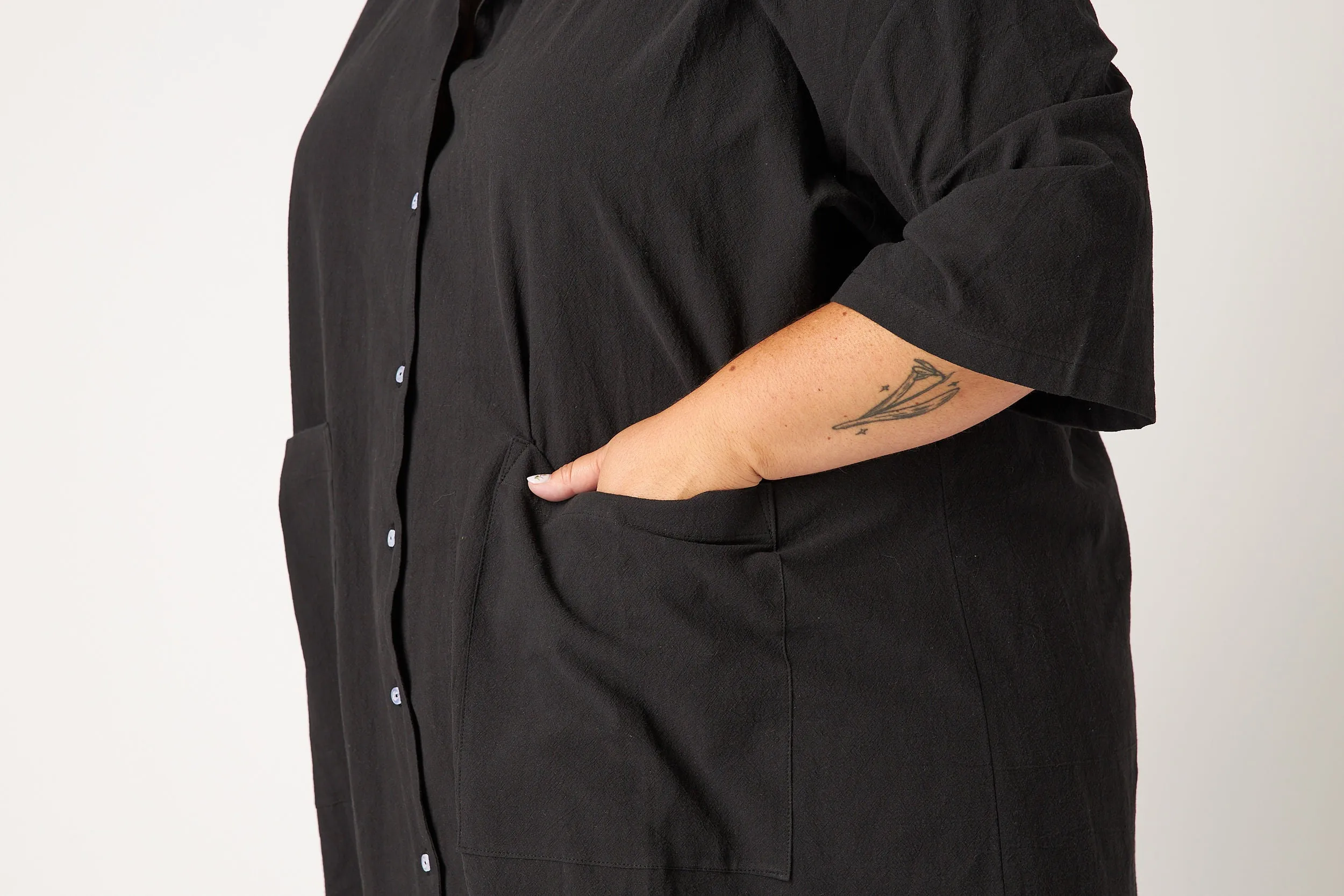 Black Liberty Oversized Dress (Per Order) sold by Oge Ajibe product image thumbnail 2