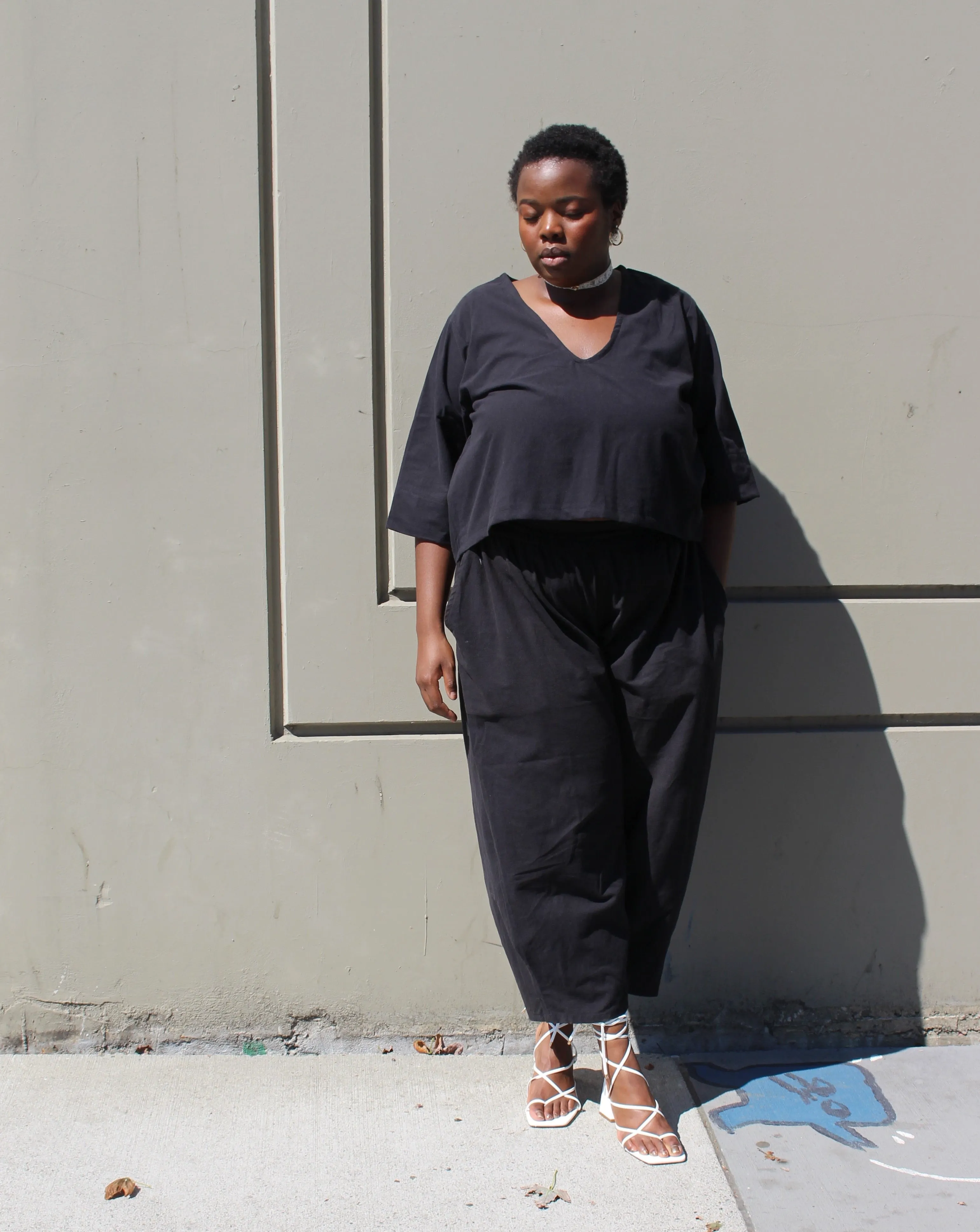 Black Relief Pant sold by Oge Ajibe product image thumbnail 4