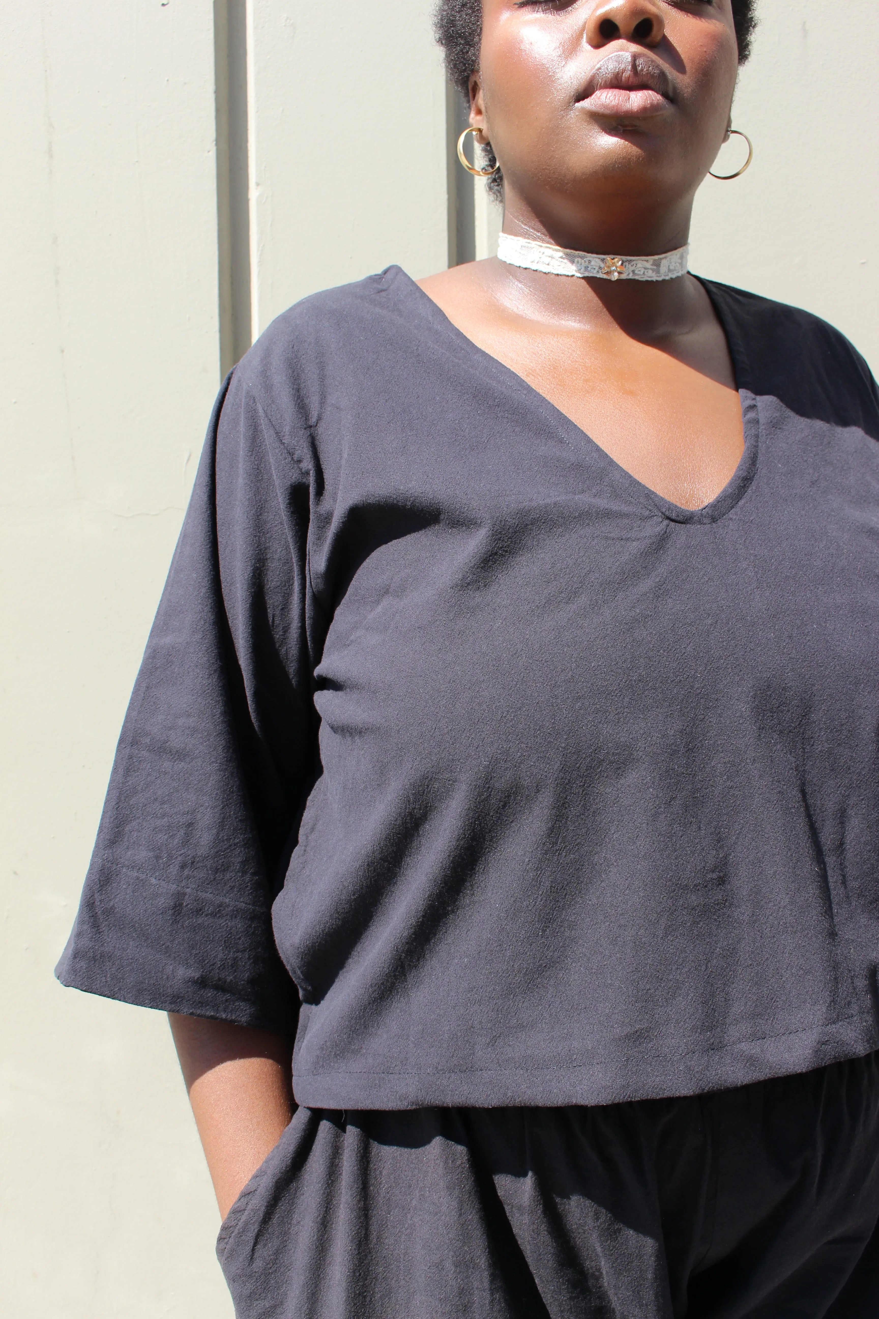 Black Care Top sold by Oge Ajibe product image thumbnail 2