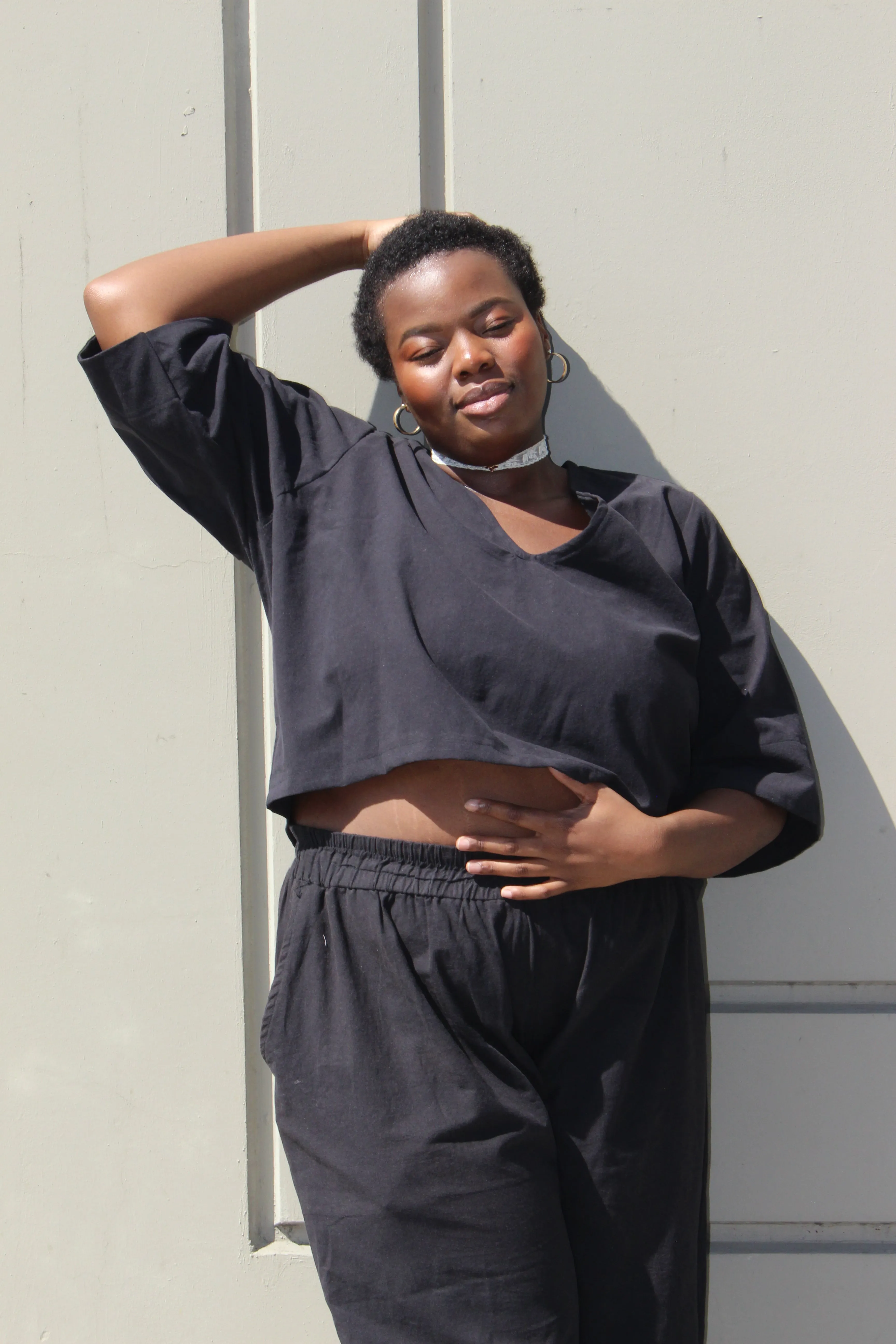 Black Care Top sold by Oge Ajibe product image thumbnail 4
