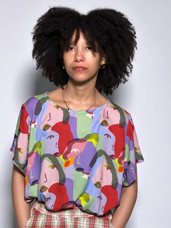 Colour wash Print Day Top sold by Oge Ajibe