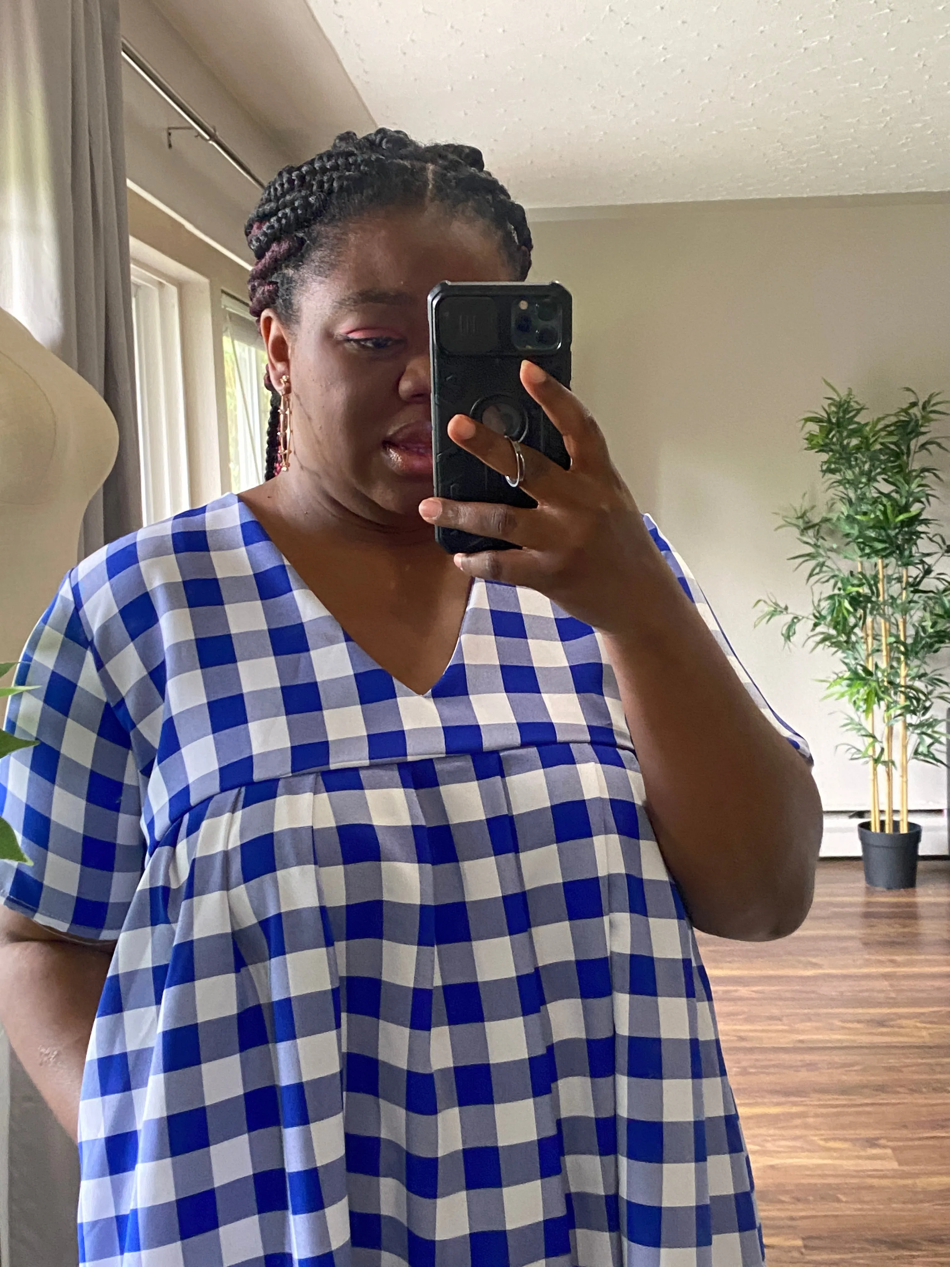 Blue Maxi Breezy Dress (L) sold by Oge Ajibe product image thumbnail 5