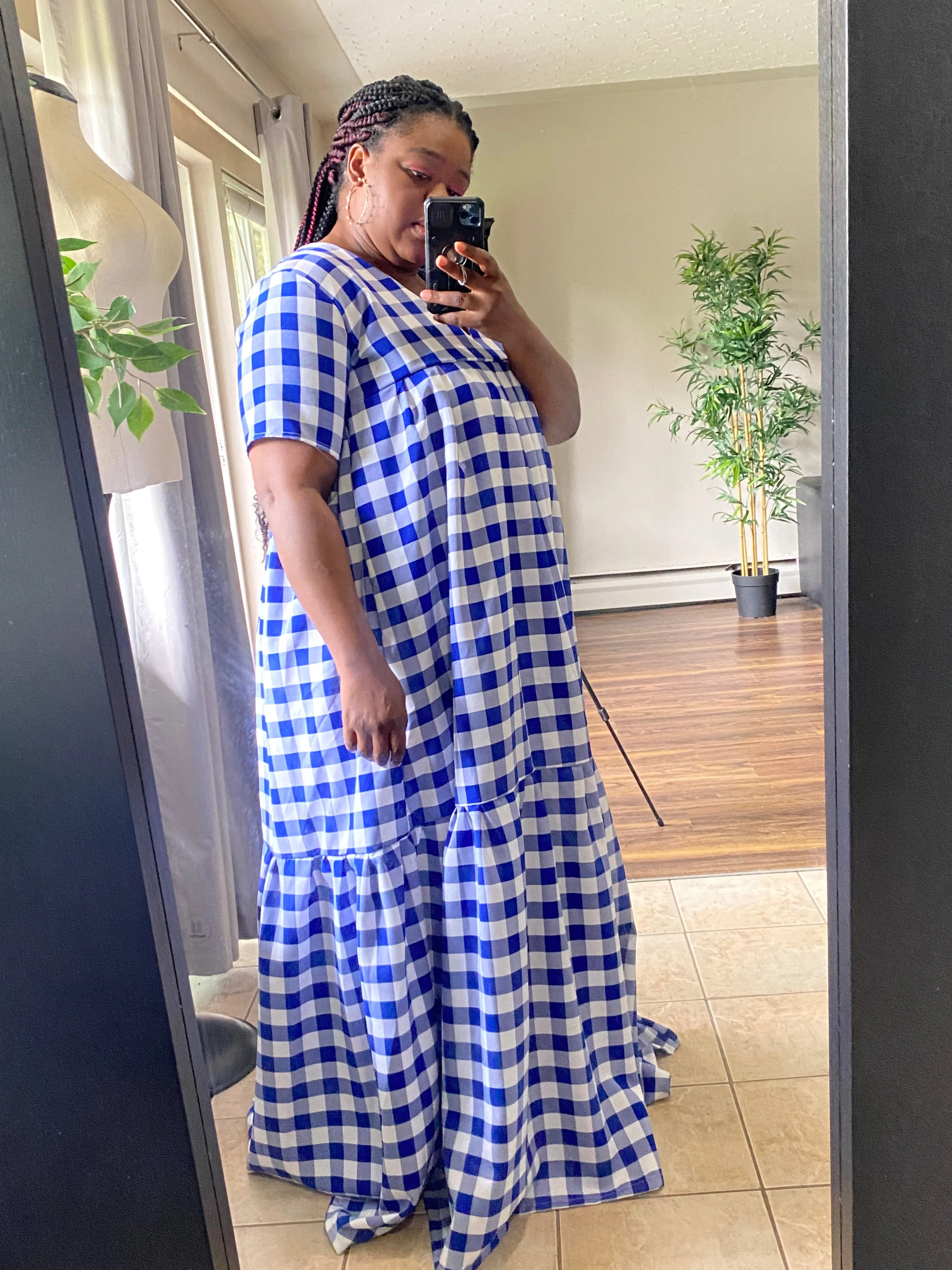 Blue Maxi Breezy Dress (L) sold by Oge Ajibe product image thumbnail 2