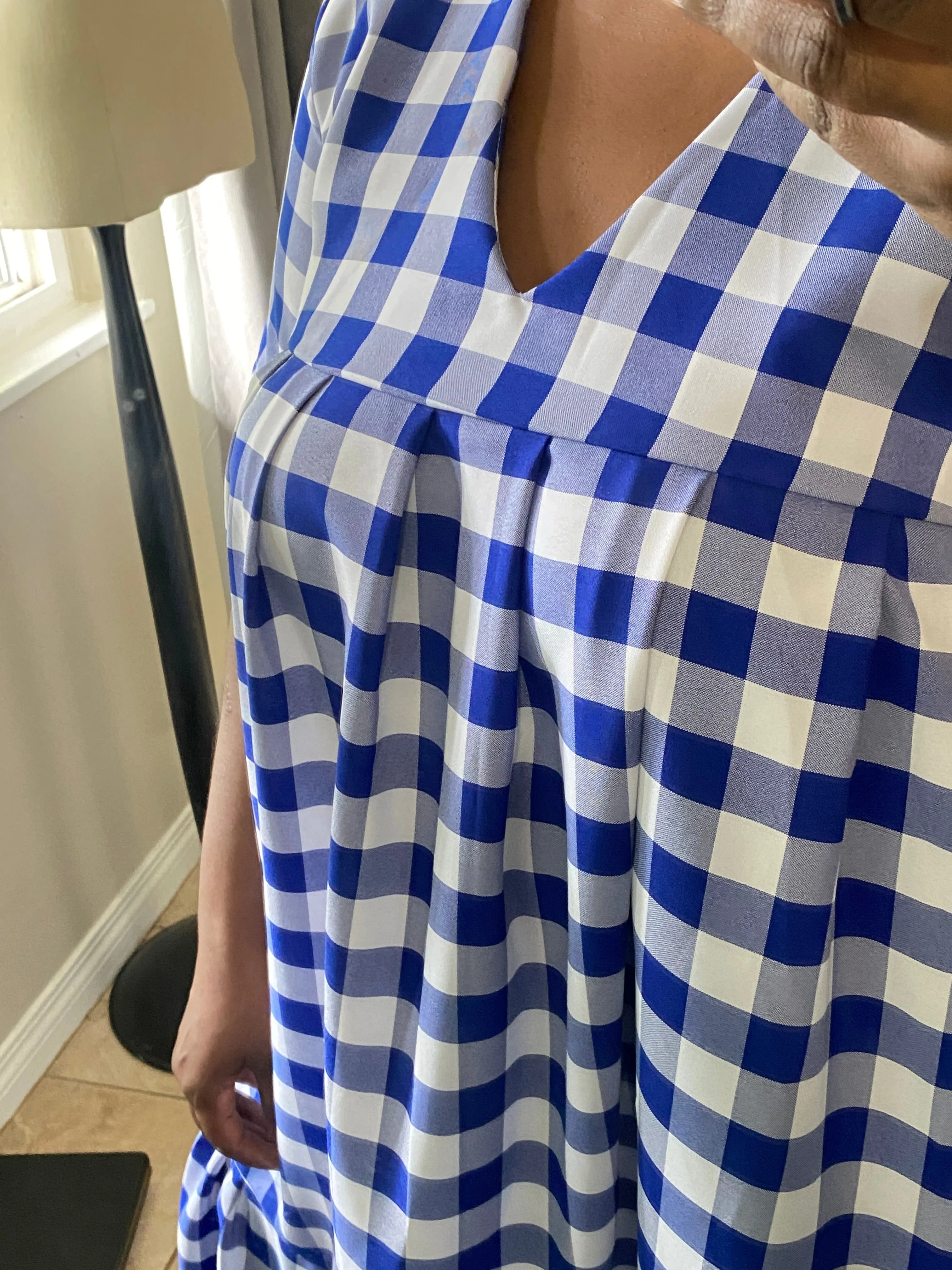 Blue Maxi Breezy Dress (L) sold by Oge Ajibe product image thumbnail 3