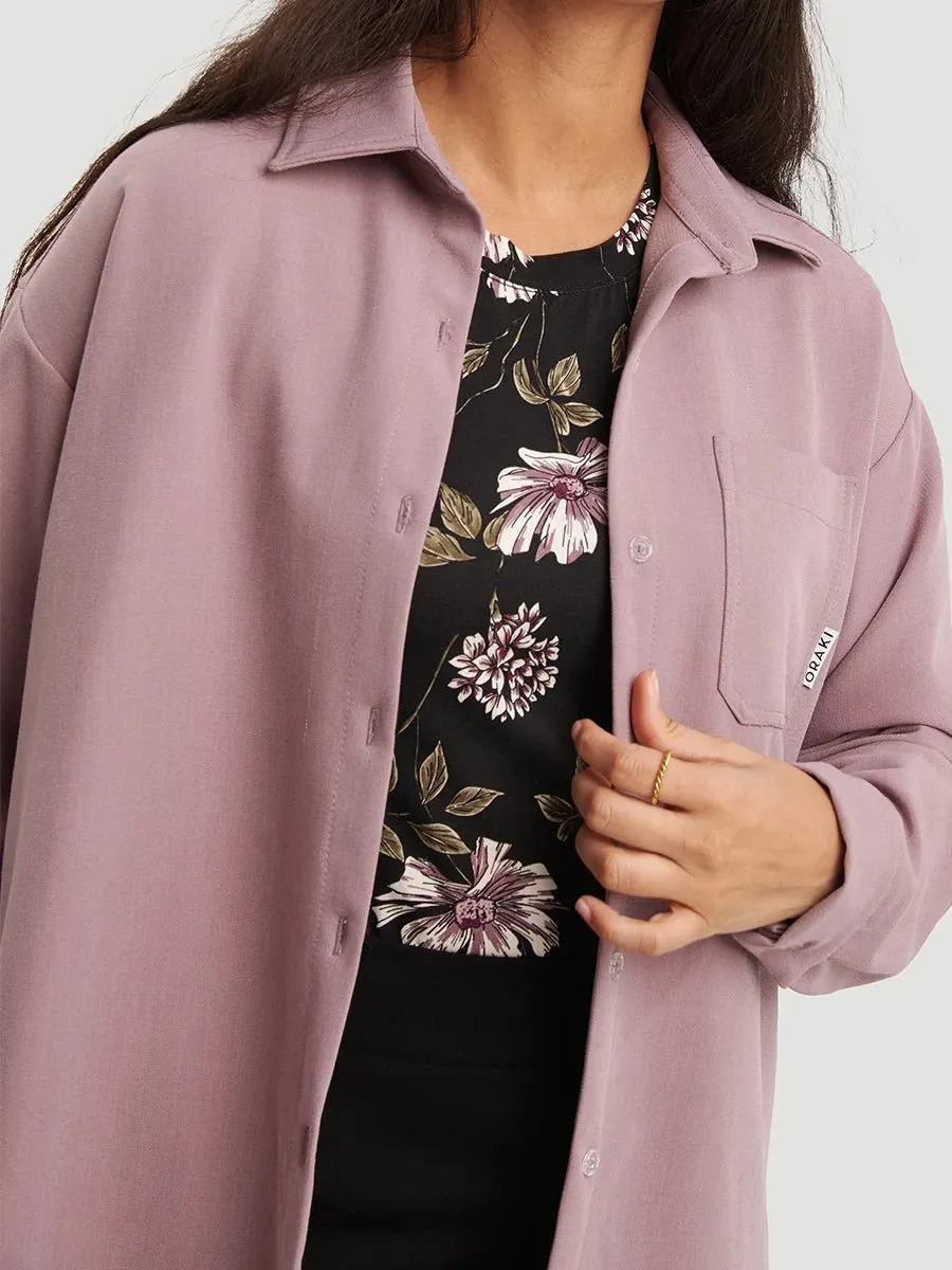 Chemise Longue Flowy Très Ample - Rose Antique sold by Oraki product image thumbnail 2