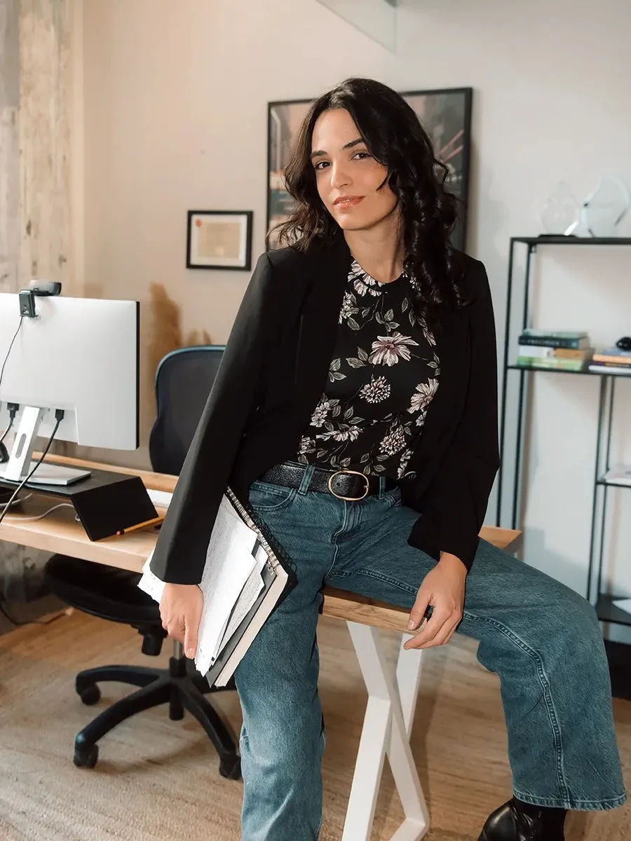 Camisole à Col Rond et Bretelles Larges Ecovero™ - Symphonie sold by Oraki product image thumbnail 3