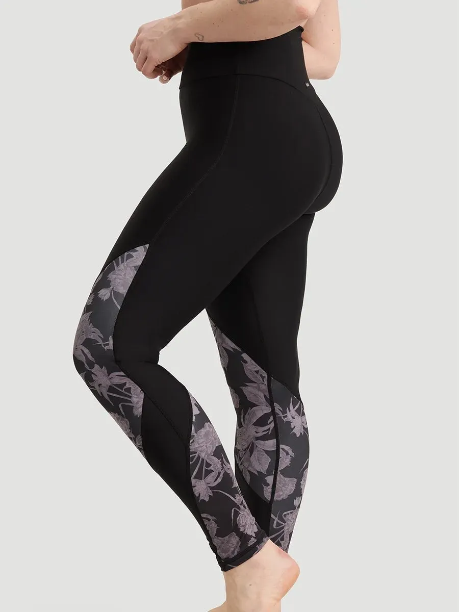 Legging Contrastant Imprimé Taille Haute Ecomove - Mystère sold by Oraki