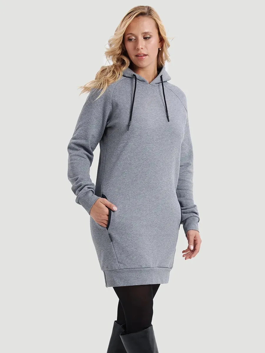 Hoodie Dress - Gris Foncé Chiné sold by Oraki product image thumbnail 4