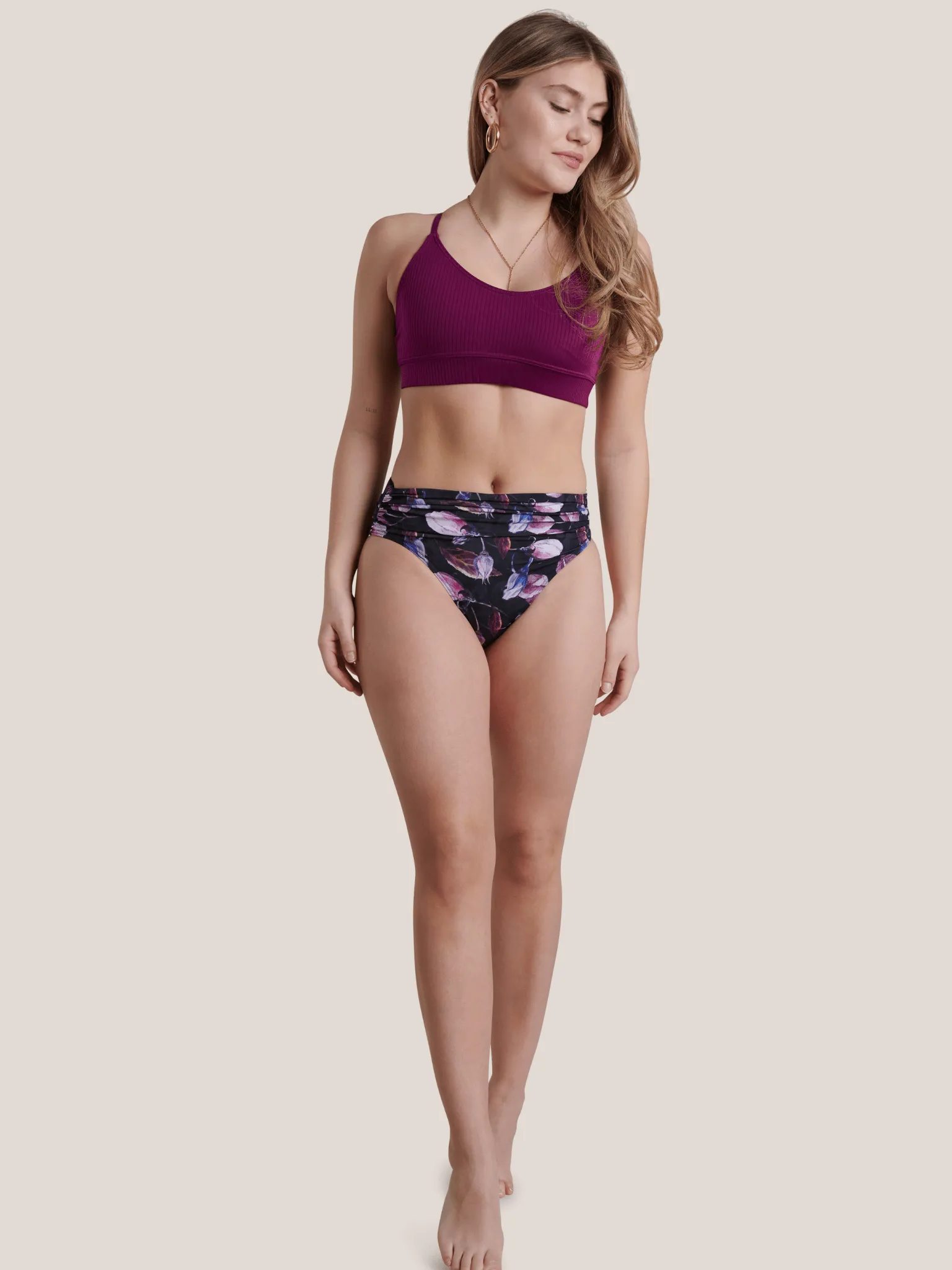 Bas de Bikini Plissée Wave - Rosebud sold by Oraki product image thumbnail 4