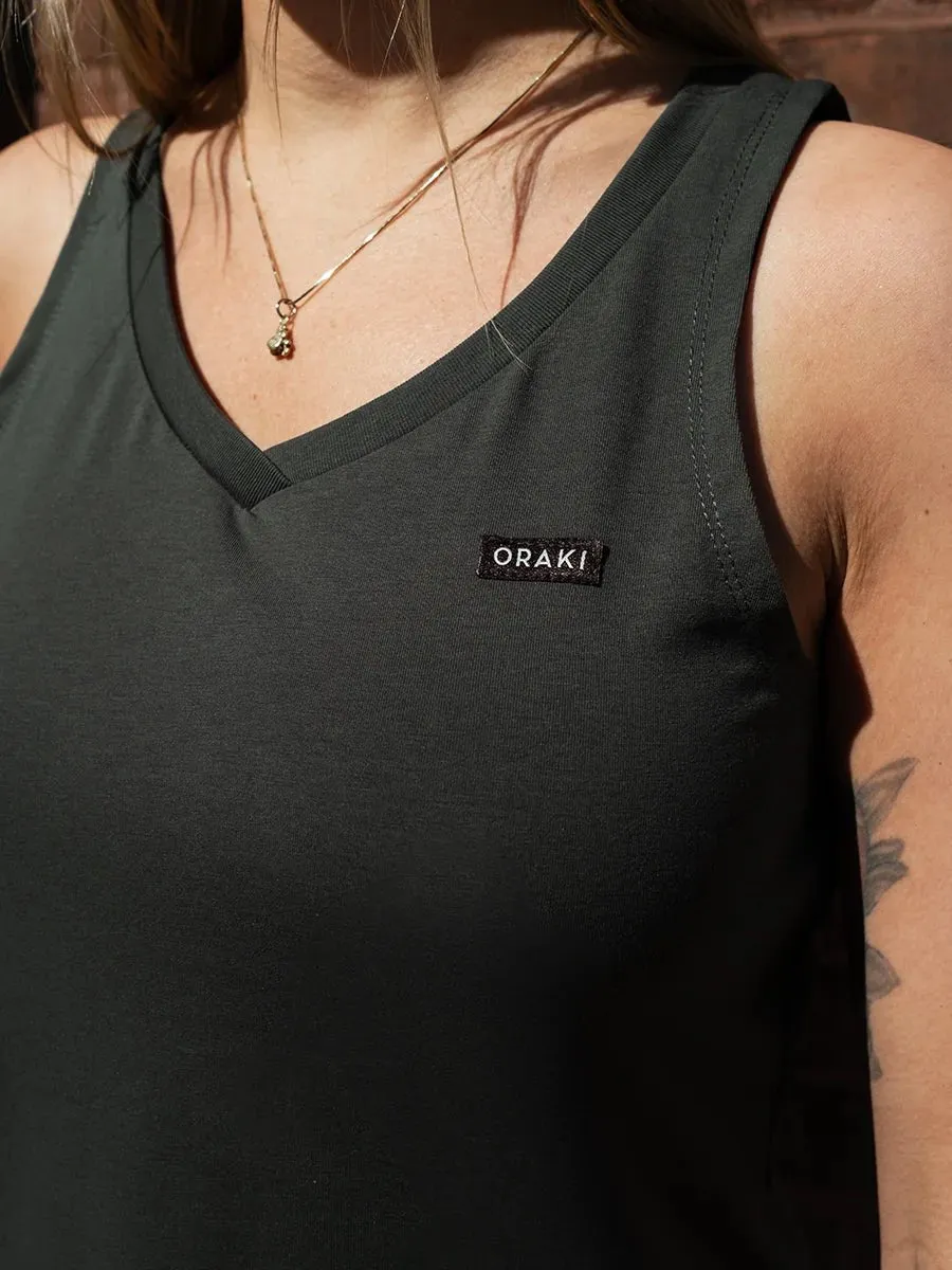 Tunique Sans Manches avec Col en V - Pin Sauvage sold by Oraki