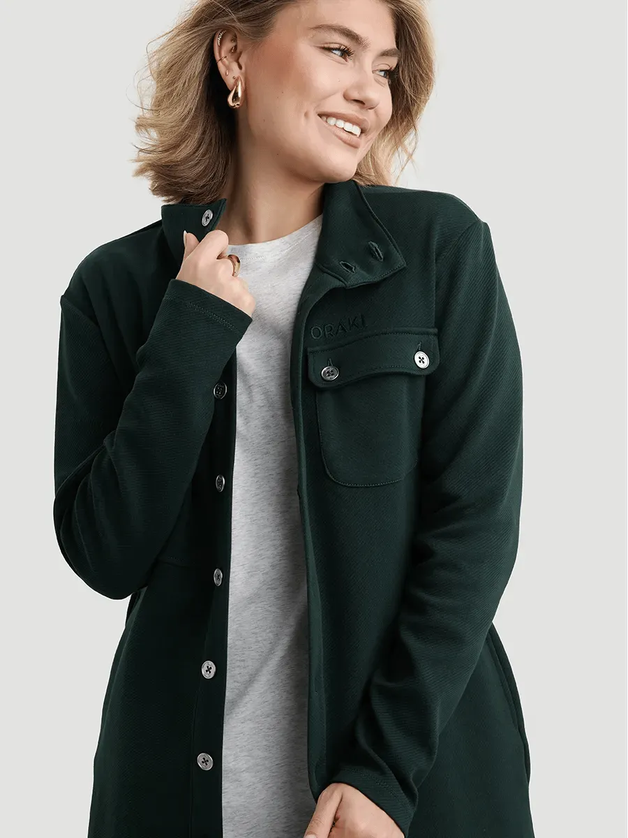 Veste Texturée à Col Montant 2.0 - Rainforest sold by Oraki product image thumbnail 2