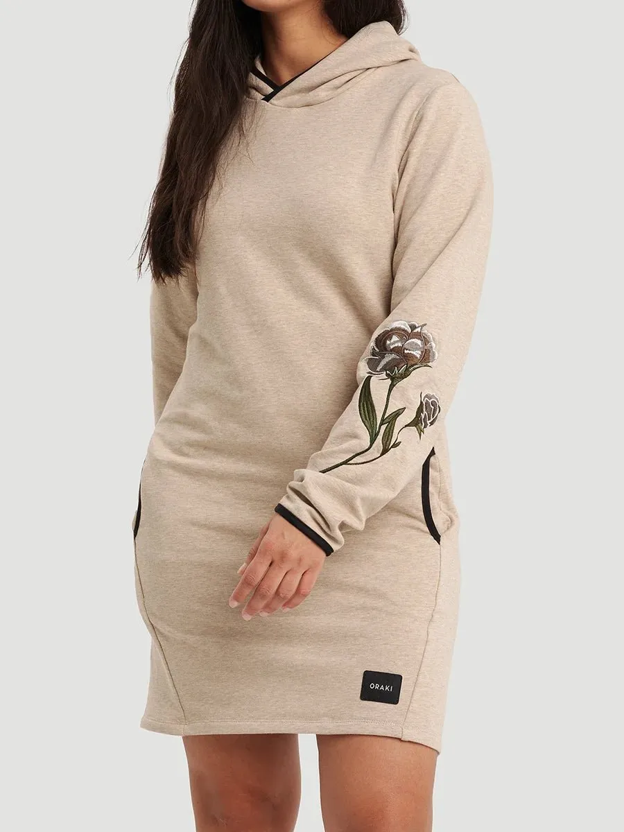 Robe à Capuchon avec Manche Brodée Zephyr Polar - Chiné Naturel sold by Oraki product image thumbnail 3