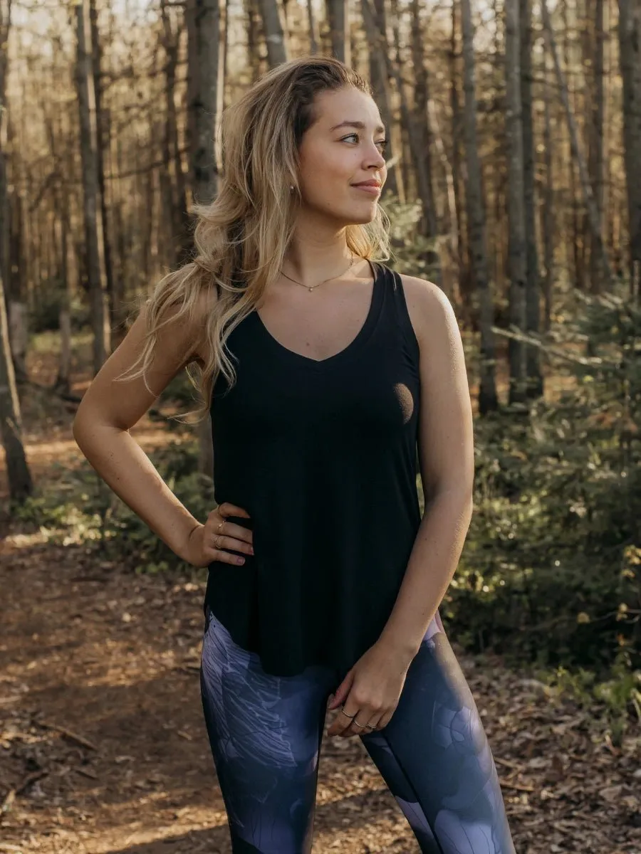 Camisole Ample Col V Ecovero™ - Noir sold by Oraki product image thumbnail 4