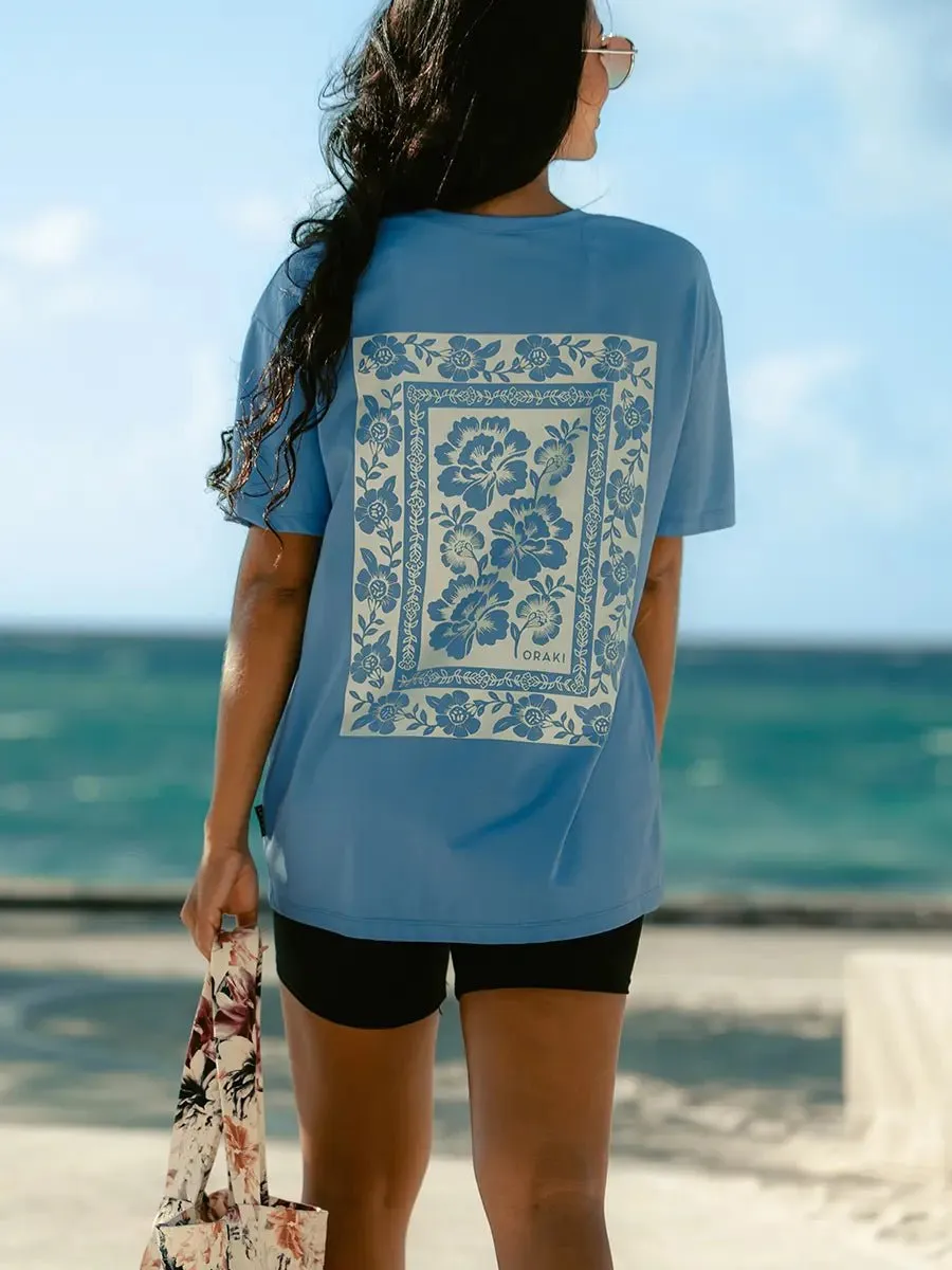 T-Shirt Ample Imprimé Jersey Fluide - Mosaïque sold by Oraki