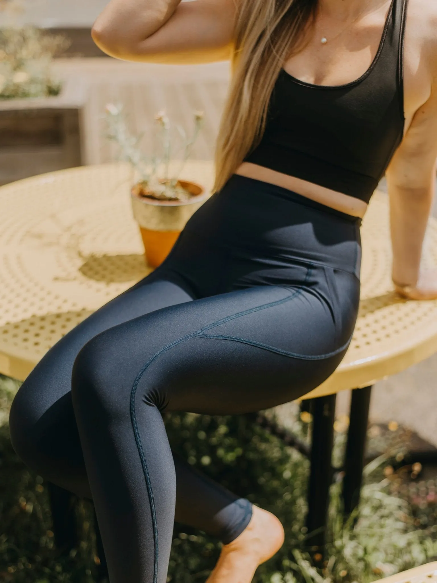 Legging Taille Haute avec Poches Ecomove - Marine sold by Oraki product image thumbnail 2