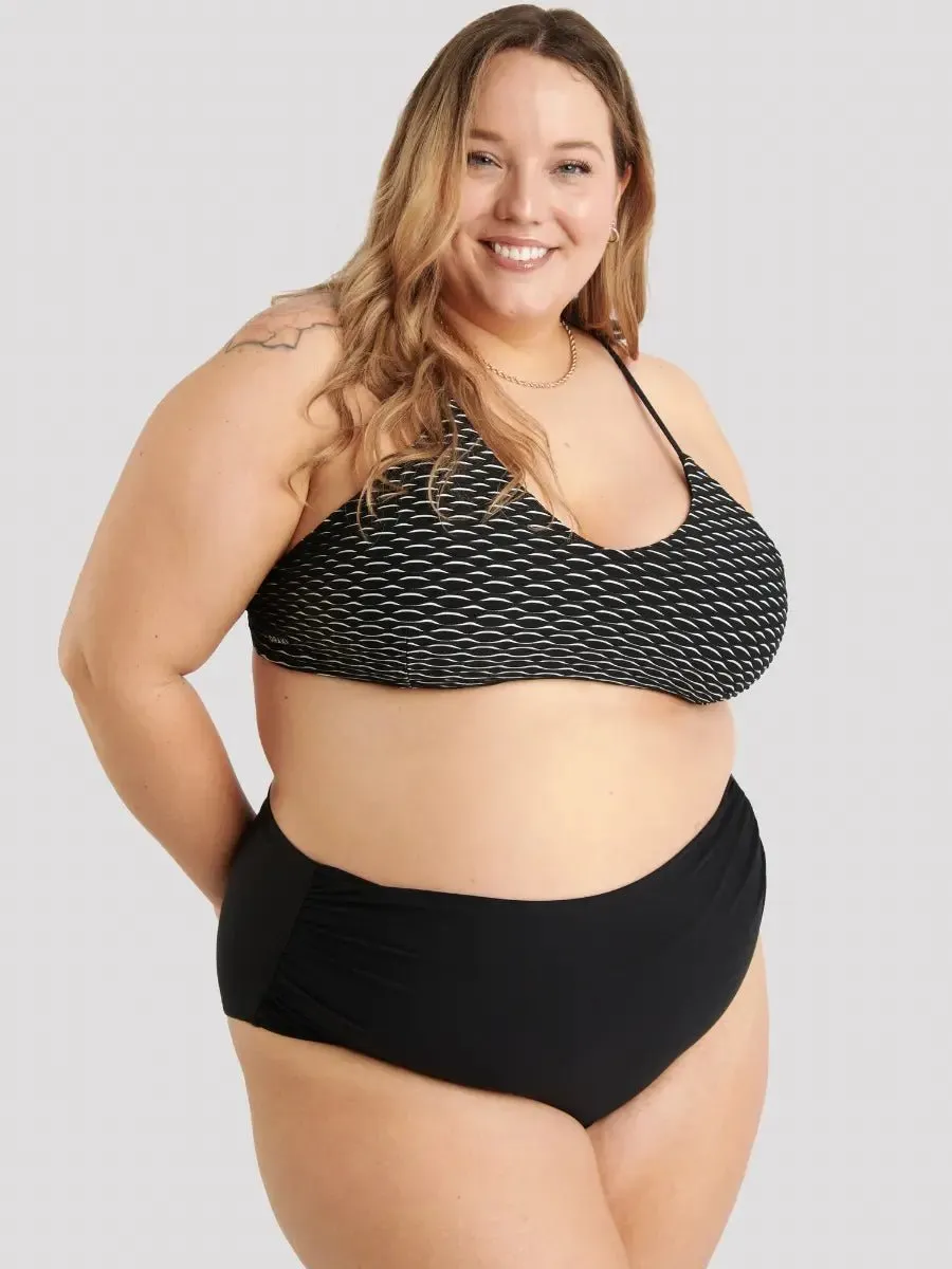 Bas de Bikini Taille Haute Drapée Glory - Noir sold by Oraki product image thumbnail 3