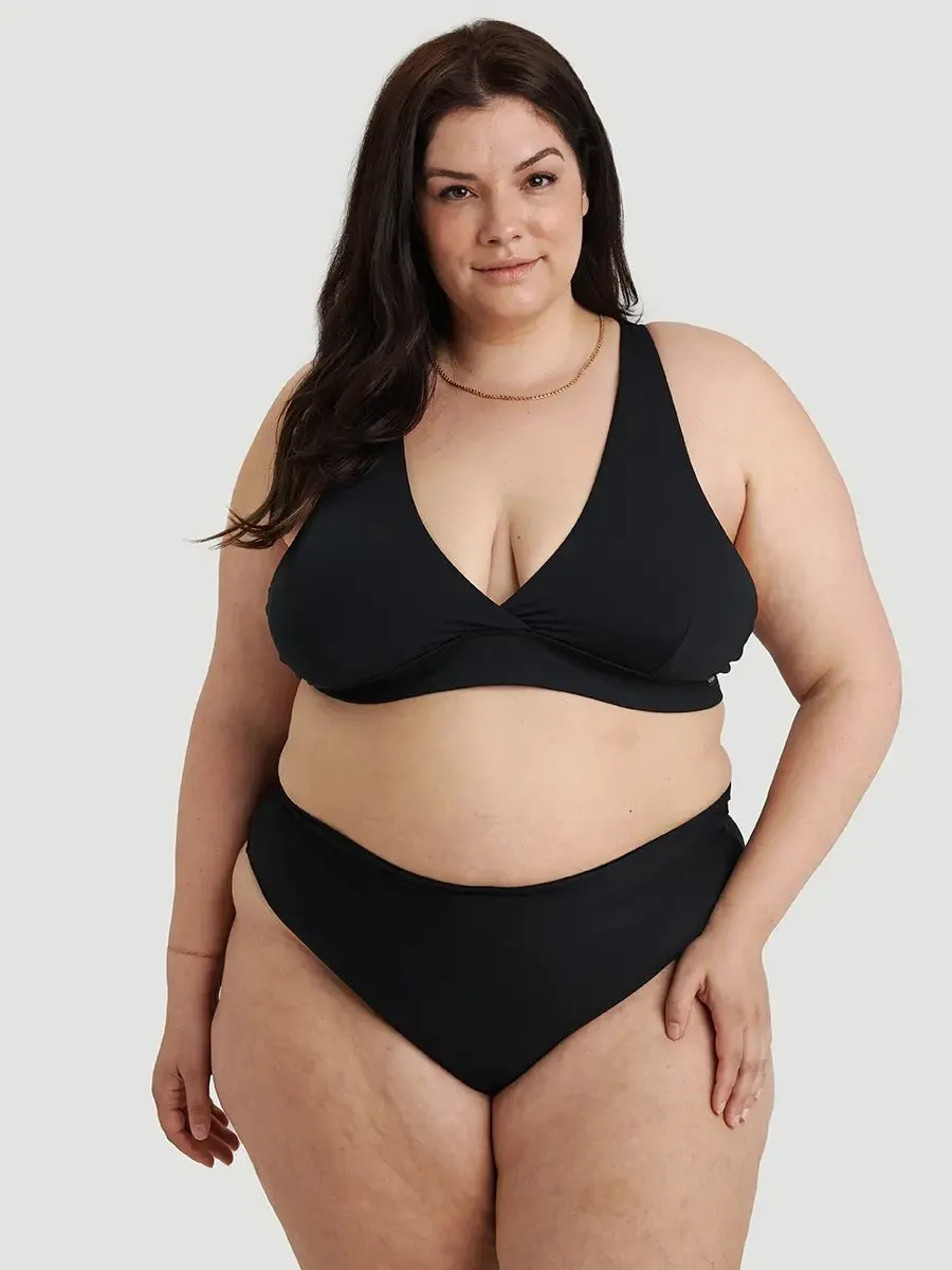 Haut de Bikini Triangle Large avec Bretelles Croisées Noblesse - Noir sold by Oraki product image thumbnail 2