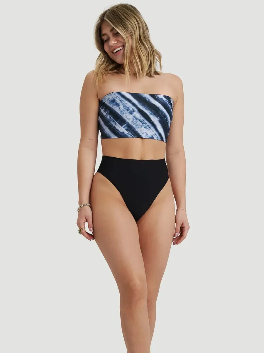 Bas de Bikini Échancré Taille Haute Fever - Noir sold by Oraki