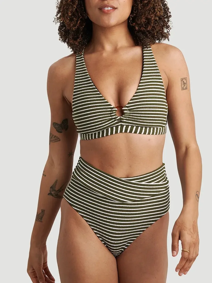 Bas de Bikini Taille Haute Croisée Cruz - Ligné Chic sold by Oraki product image thumbnail 3