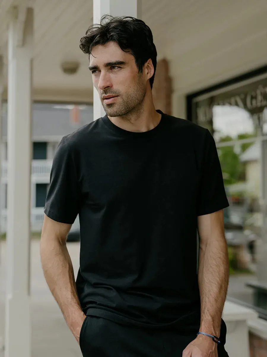 T-Shirt classique Homme jersey stretch - Noir sold by Oraki product image thumbnail 2