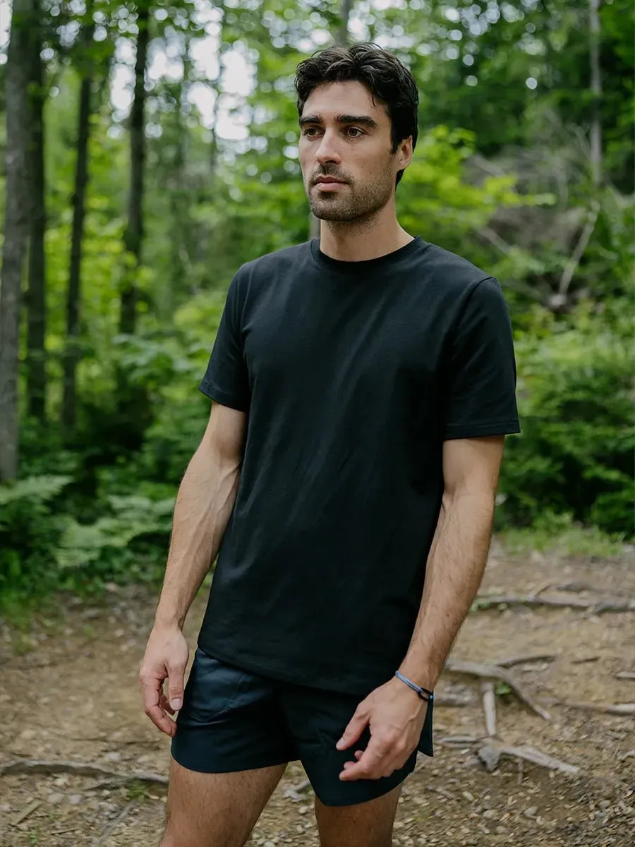 T-Shirt classique Homme jersey stretch - Noir sold by Oraki product image thumbnail 4