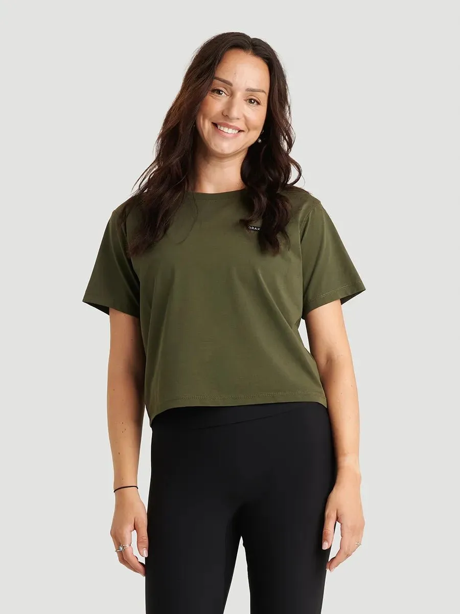 T-shirt everyday jersey fluide - Kaki foncé sold by Oraki product image thumbnail 2