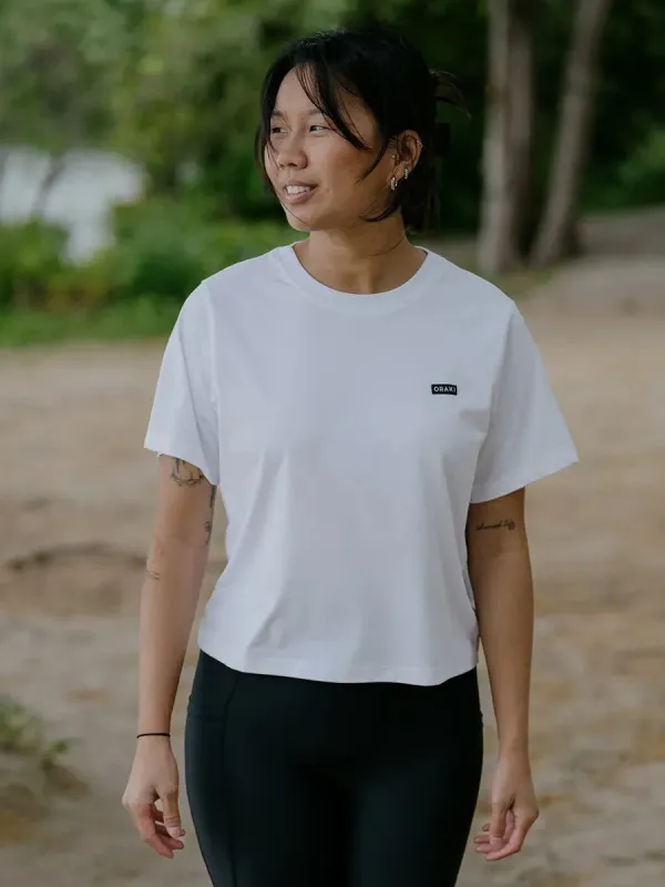 T-shirt everyday jersey fluide - Blanc sold by Oraki