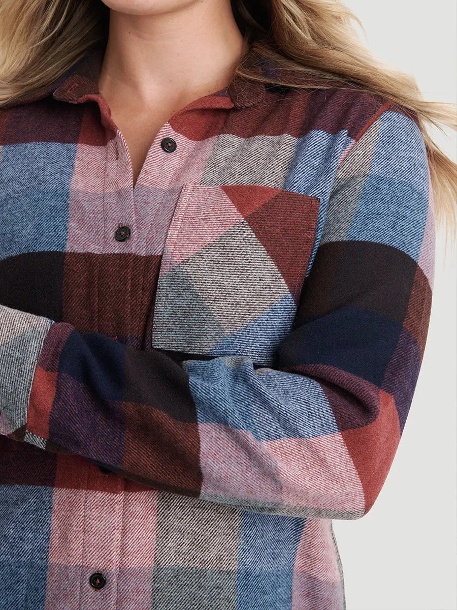 Surchemise en flanelle décontractée à boutons - Carreaux sauvage sold by Oraki product image thumbnail 4