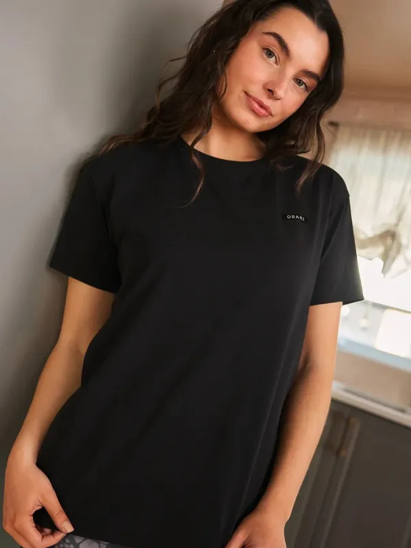 T-shirt extra ample - Noir made by Oraki