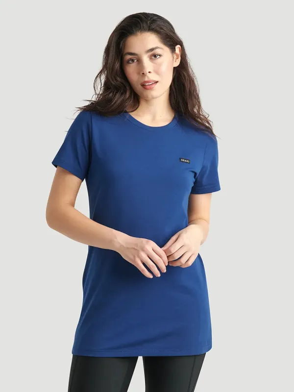 T-shirt tunique col rond Jersey Stretch - Nautique made by Oraki