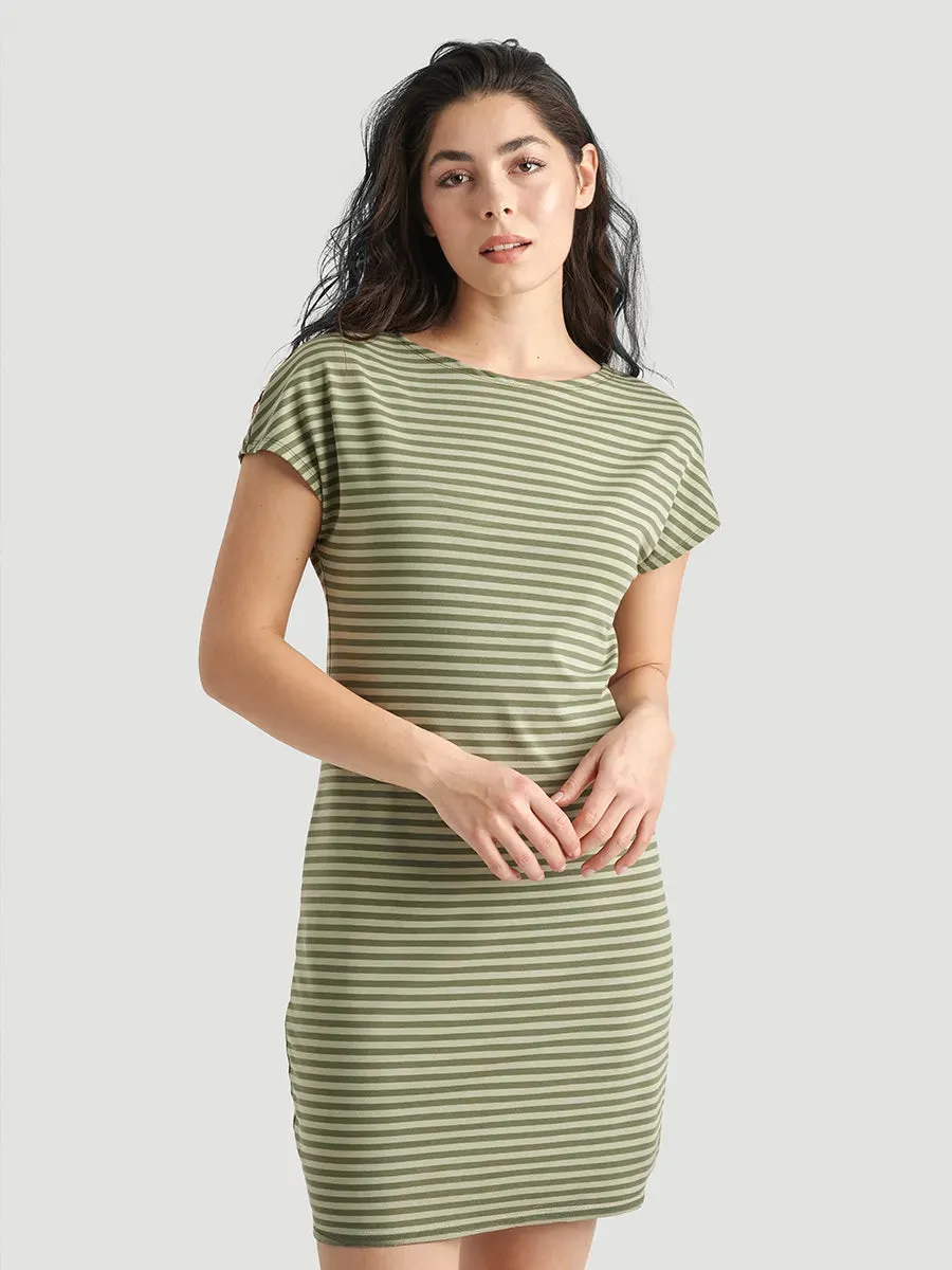 Robe à manches chauve-souris Jersey stretch - Sauge Mix sold by Oraki product image thumbnail 2