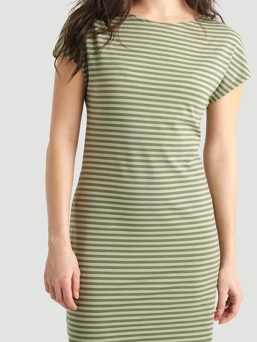 Robe à manches chauve-souris Jersey stretch - Sauge Mix sold by Oraki product image thumbnail 3
