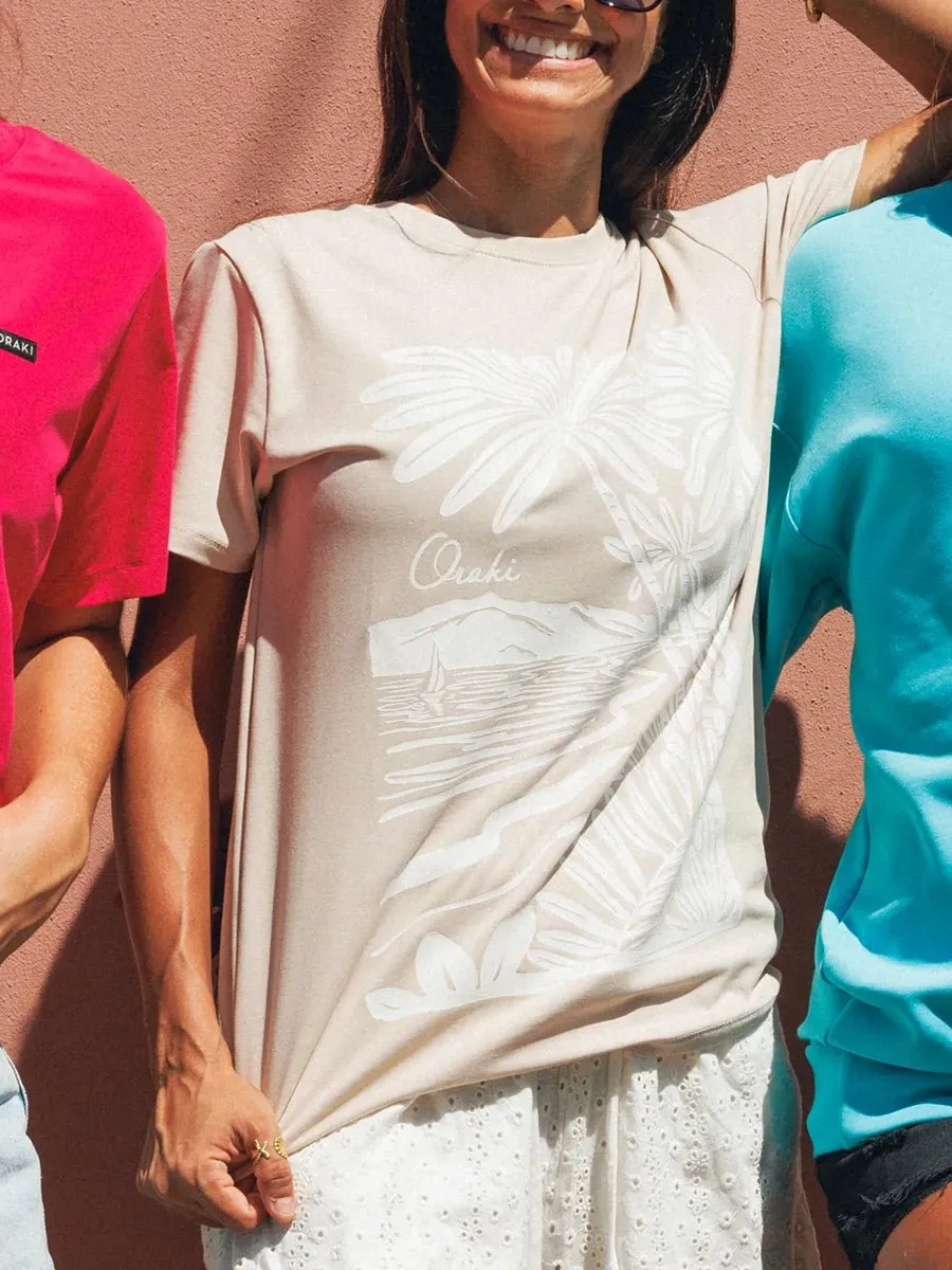 T-shirt Basic imprimé Jersey stretch - Sable désert sold by Oraki product image thumbnail 2