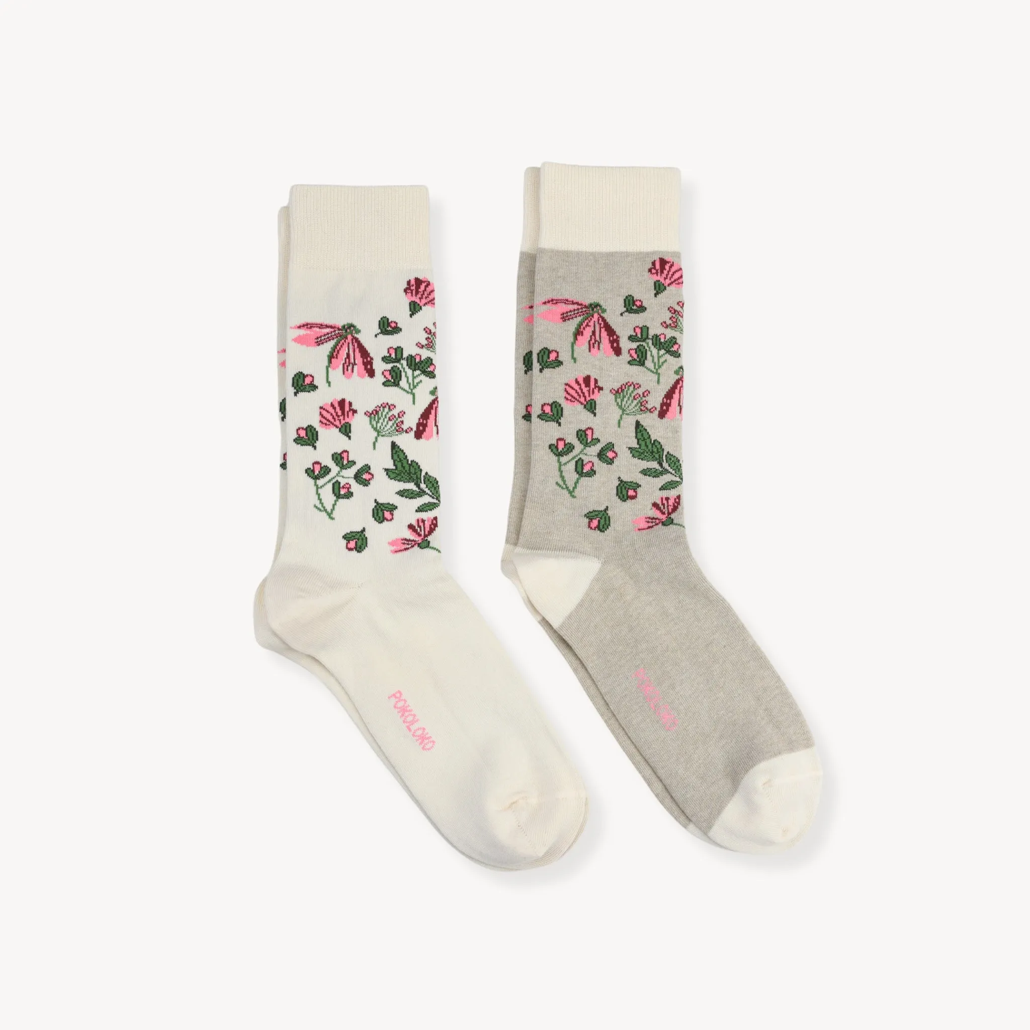 Wildflower Pima Socks - Pack of 2 sold by POKOLOKO