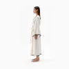 Crinkle Grey Block Print Robe sold by POKOLOKO