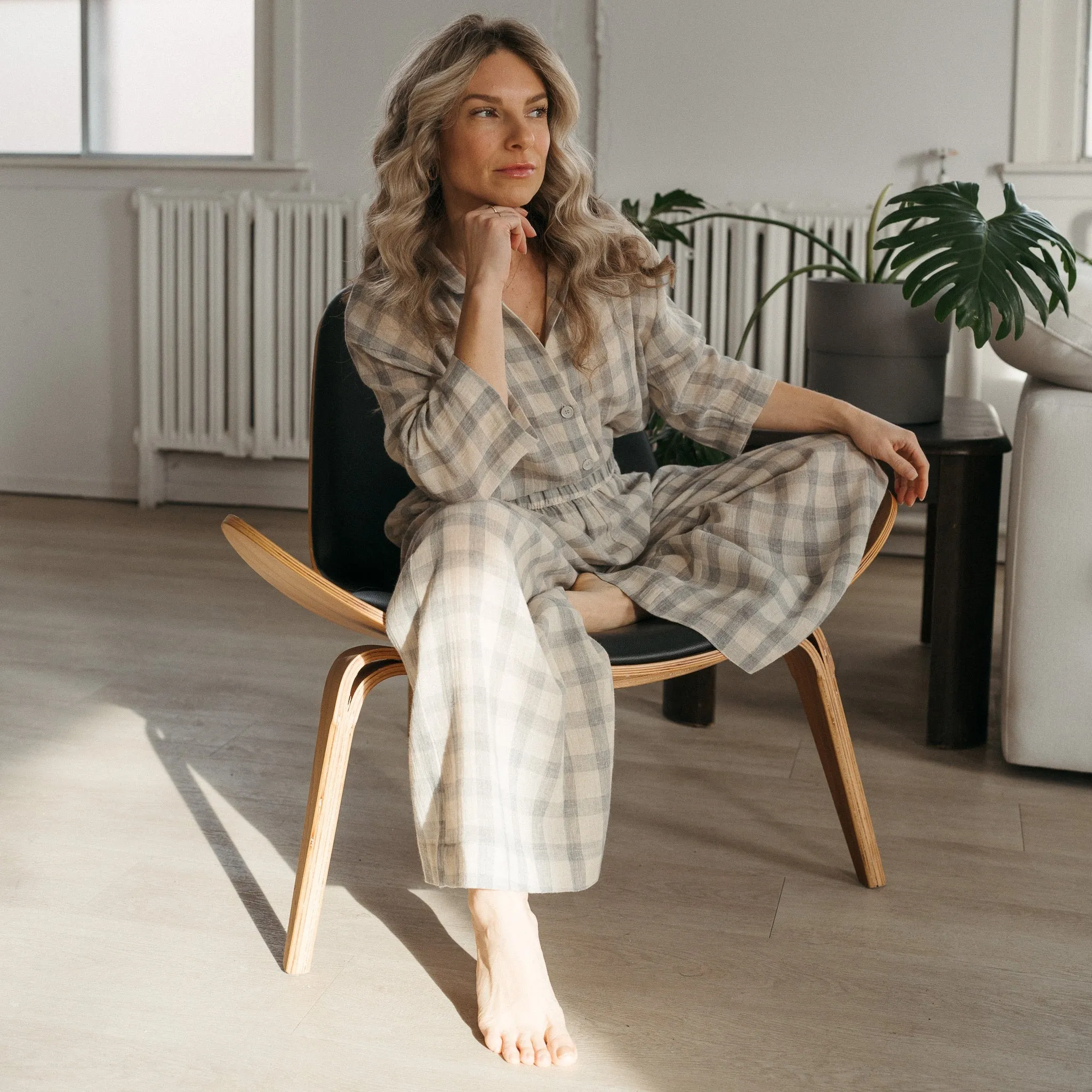 Plaid Palazzo Pants sold by POKOLOKO product image thumbnail 2