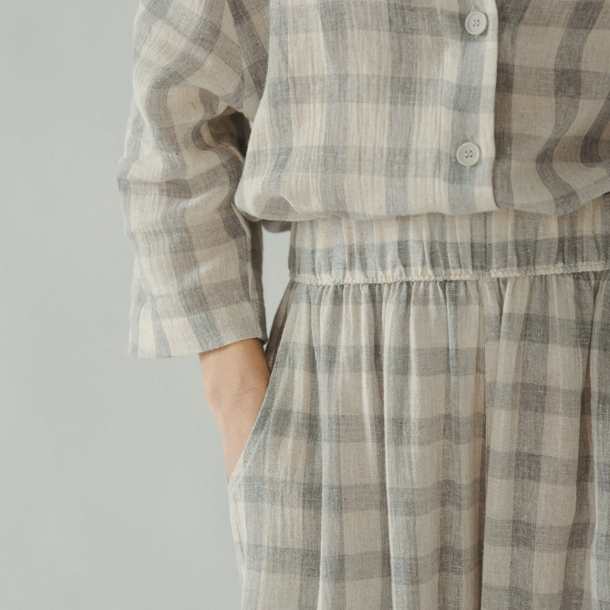 Plaid Palazzo Pants sold by POKOLOKO product image thumbnail 3