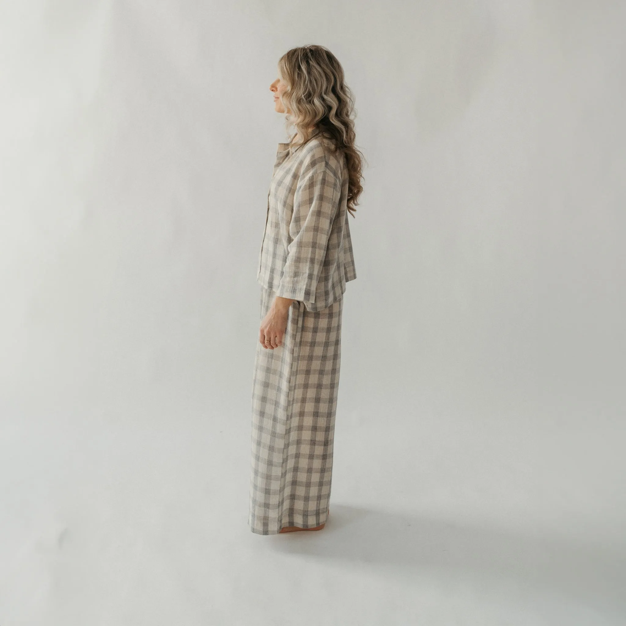 Plaid Shirt Blouse with Buttons sold by POKOLOKO product image thumbnail 5