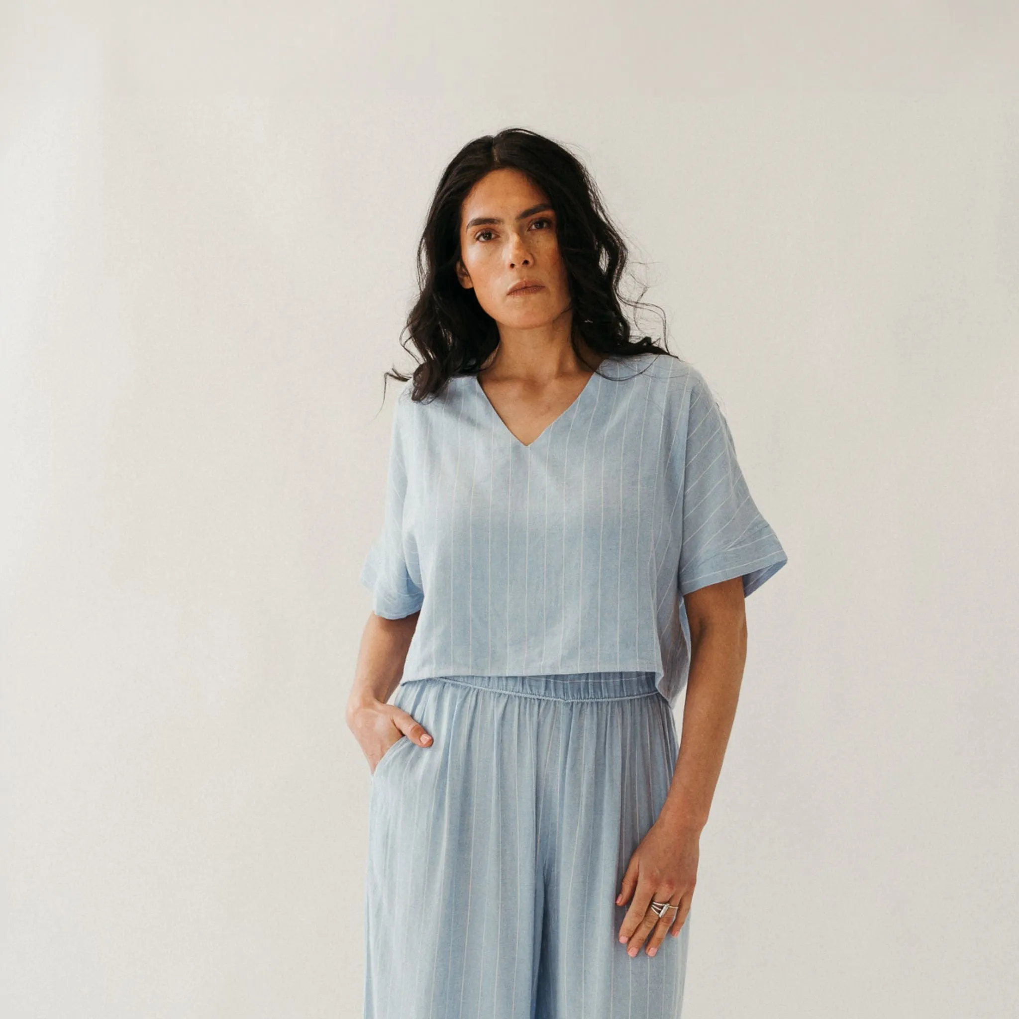 Blue Blend Crop Top sold by POKOLOKO product image thumbnail 3