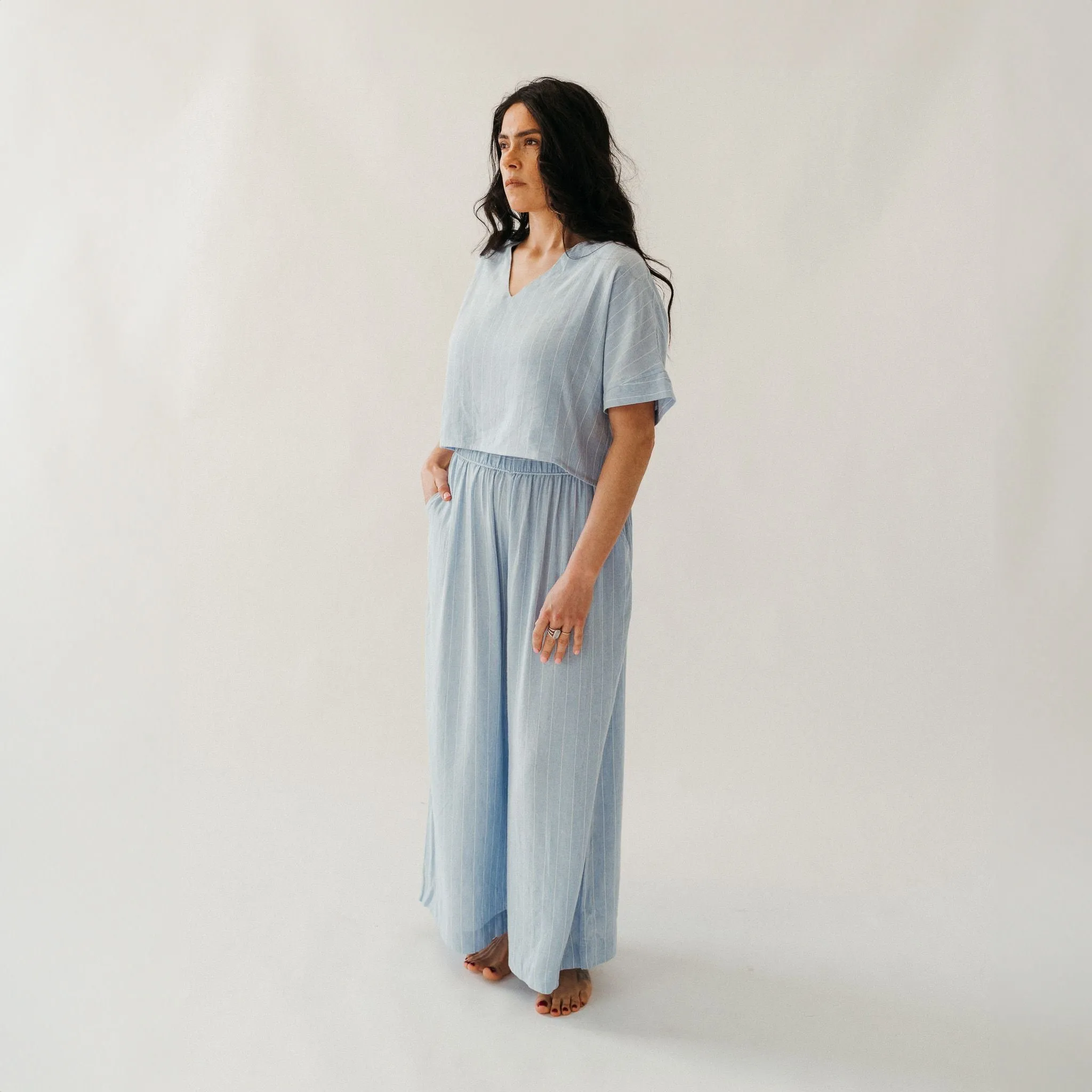 Blue Blend Crop Top sold by POKOLOKO product image thumbnail 4