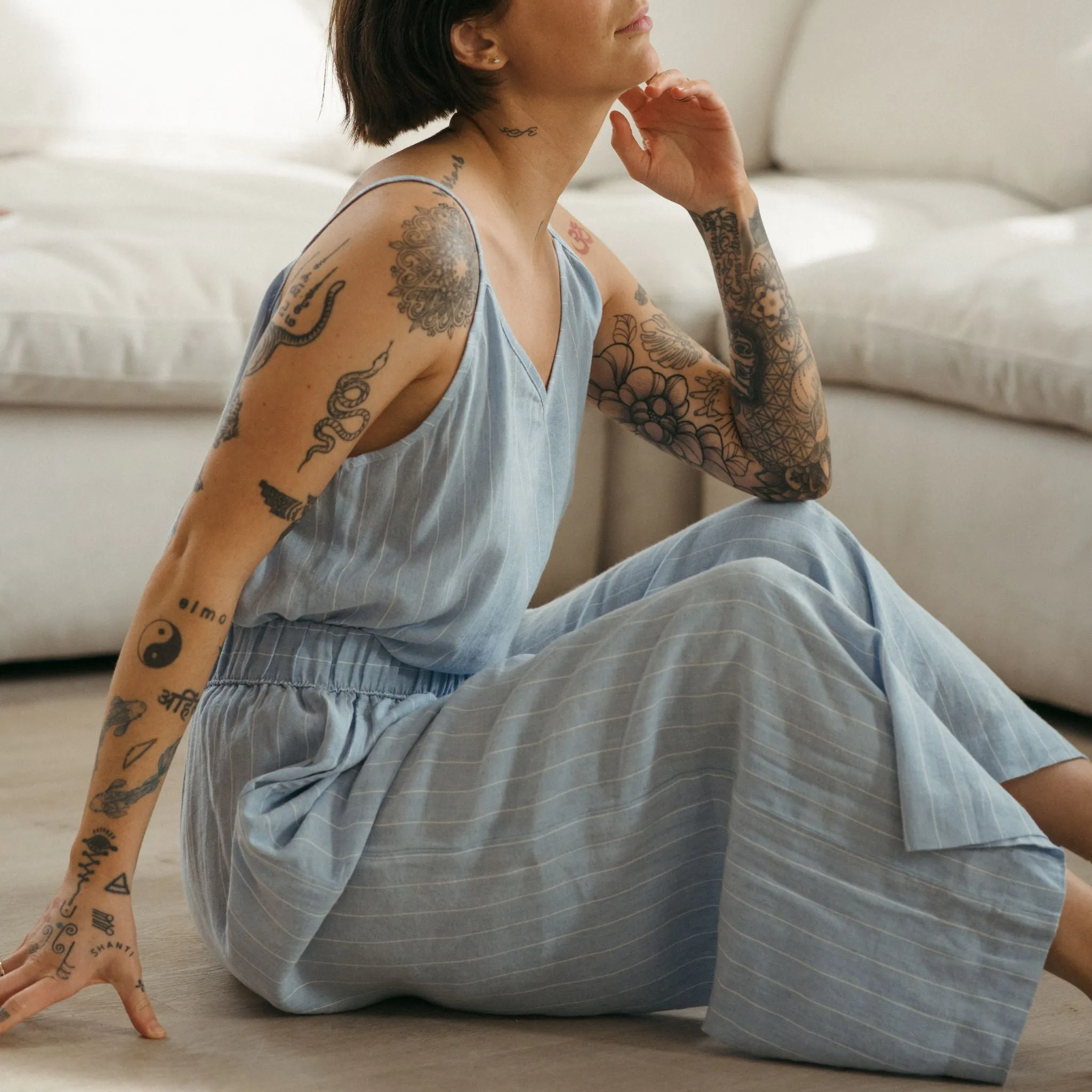 Blue Blend Strappy Top sold by POKOLOKO product image thumbnail 2