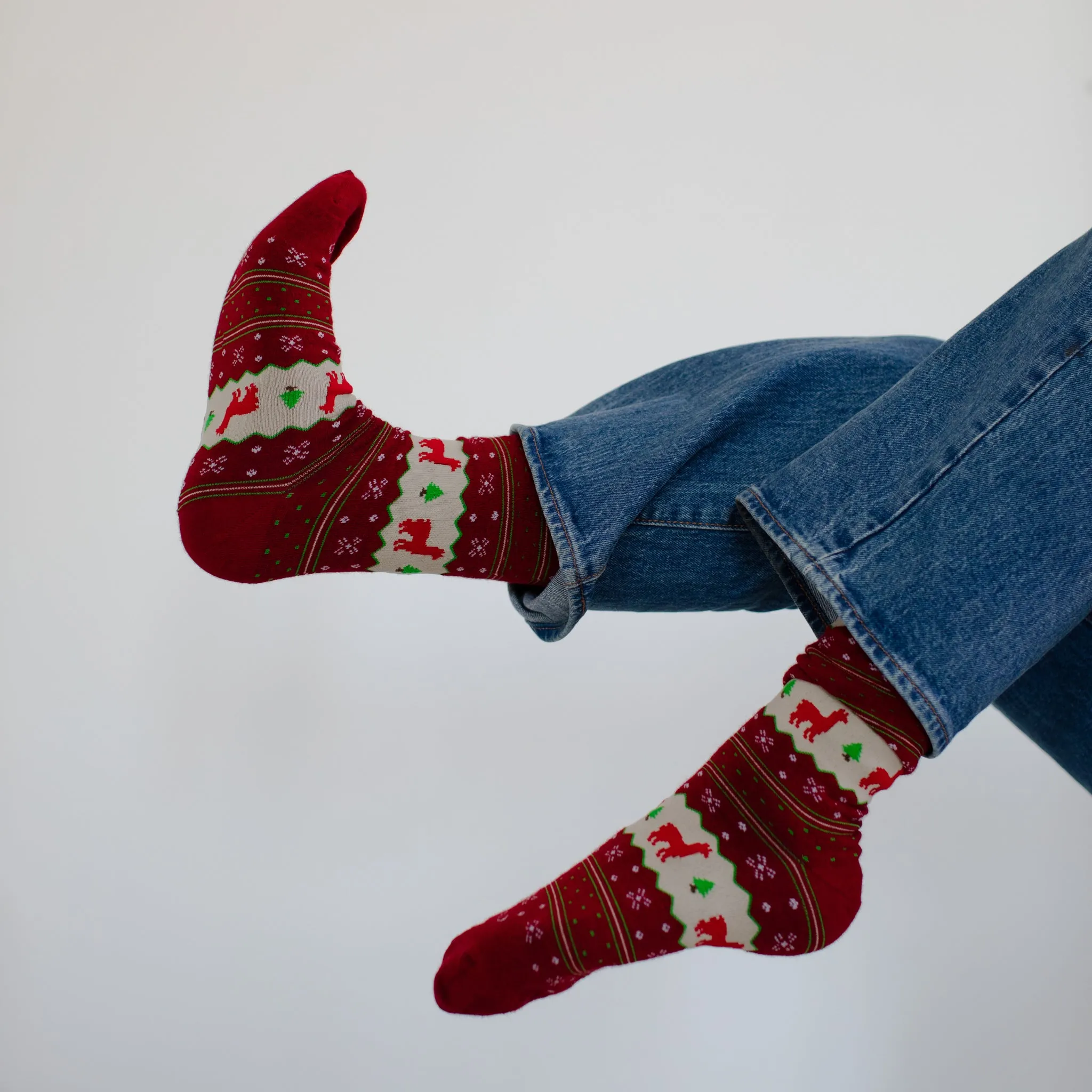 Holiday Stripe Alpaca Socks sold by POKOLOKO product image thumbnail 3