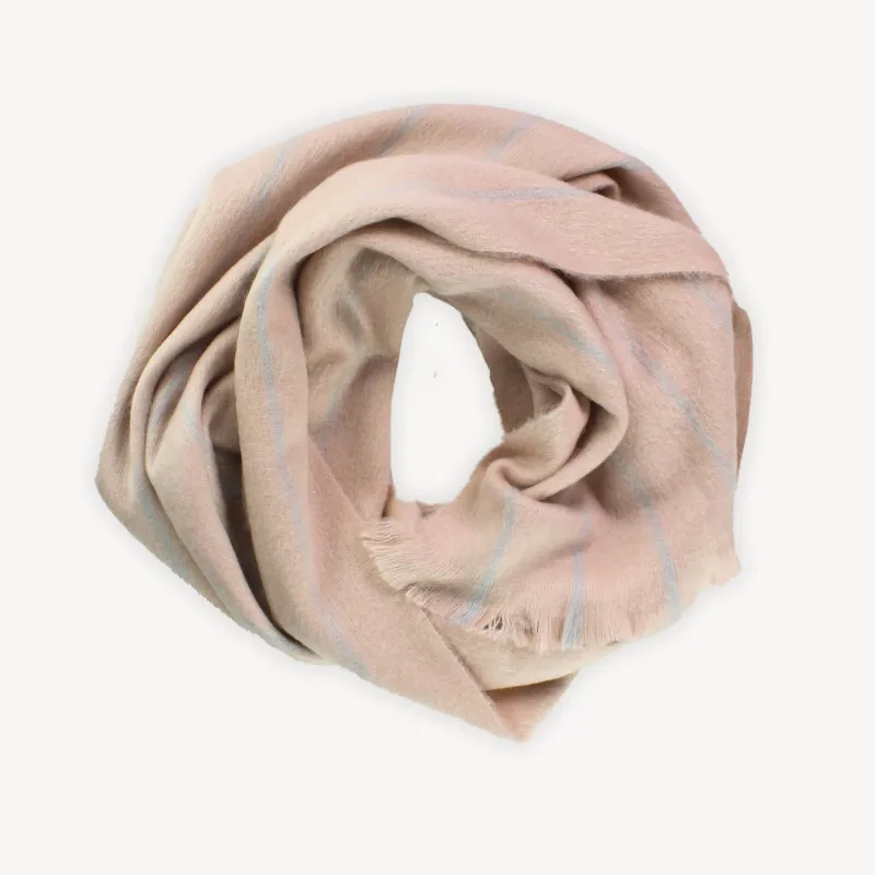 Alpaca Seamless Fine Lines Scarf sold by POKOLOKO