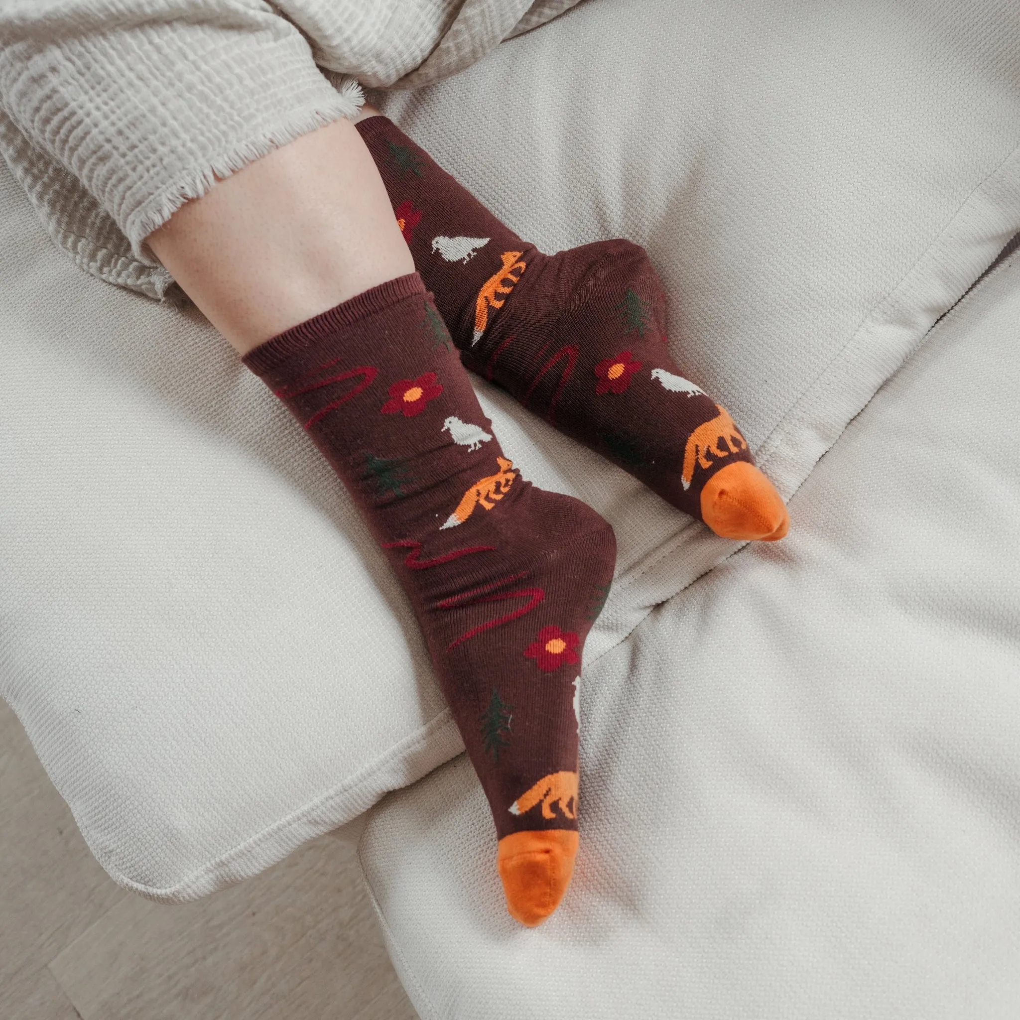 Fox and Dove Socks - Pack of 2 sold by POKOLOKO product image thumbnail 4