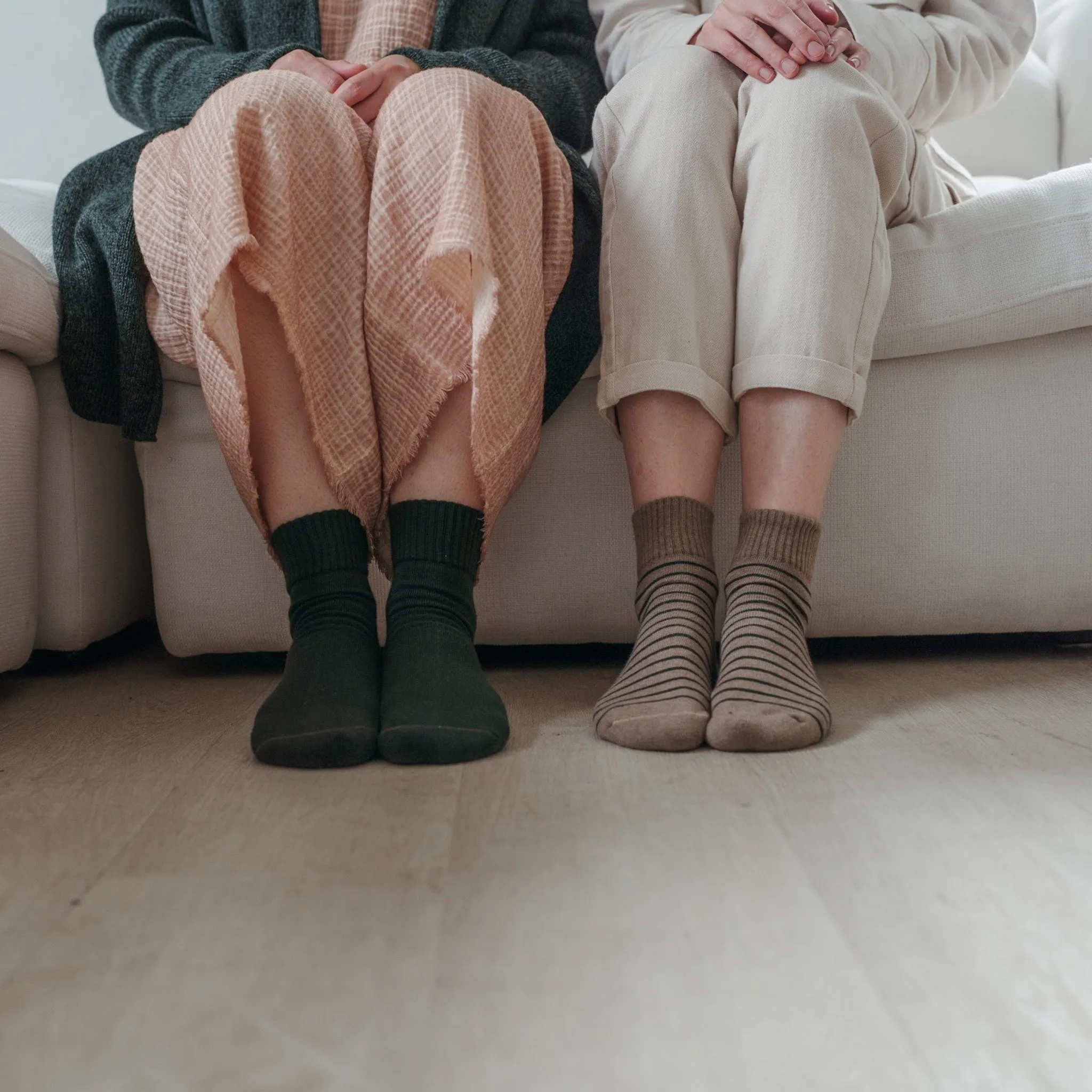 Striped-Solid Pima Socks - Pack of 2 sold by POKOLOKO product image thumbnail 5