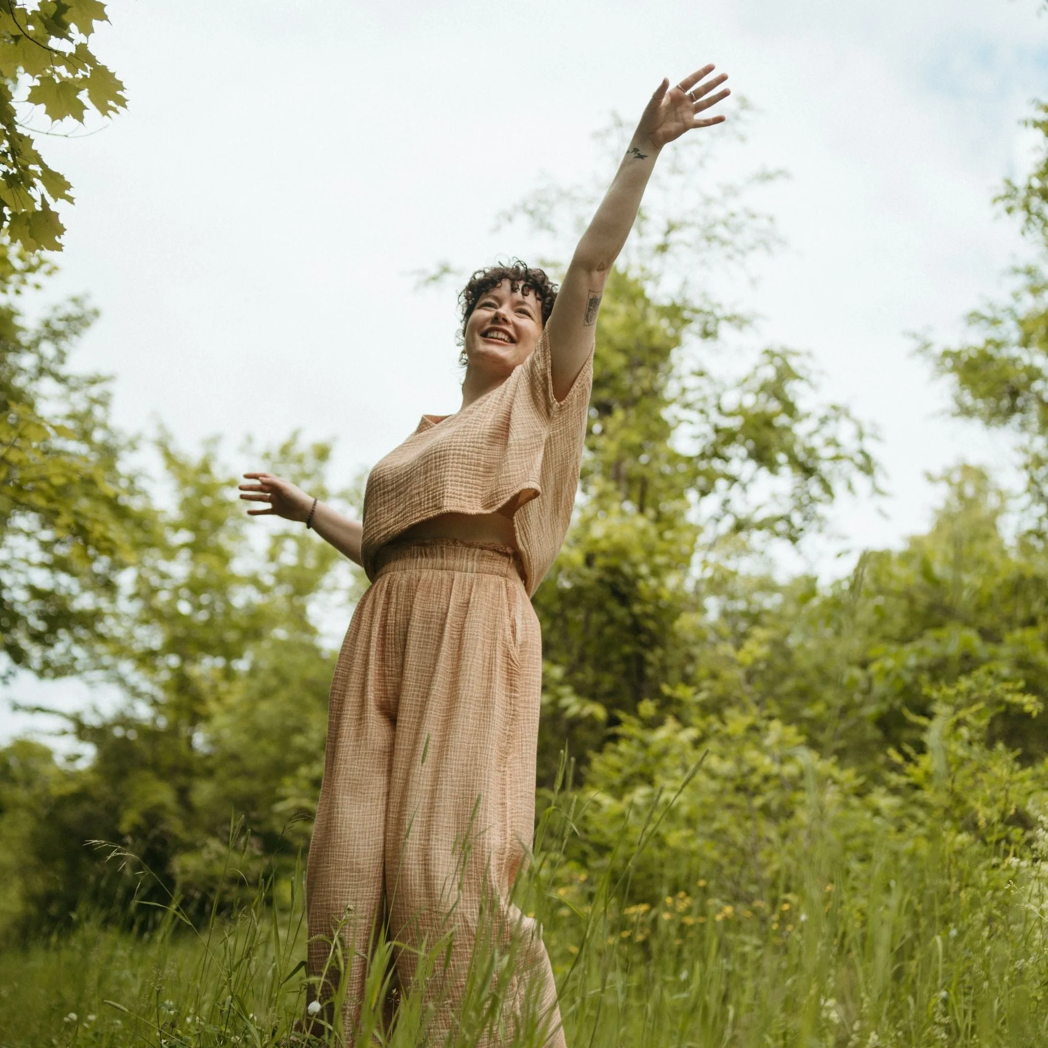 Crinkle Crop Top sold by POKOLOKO product image thumbnail 5